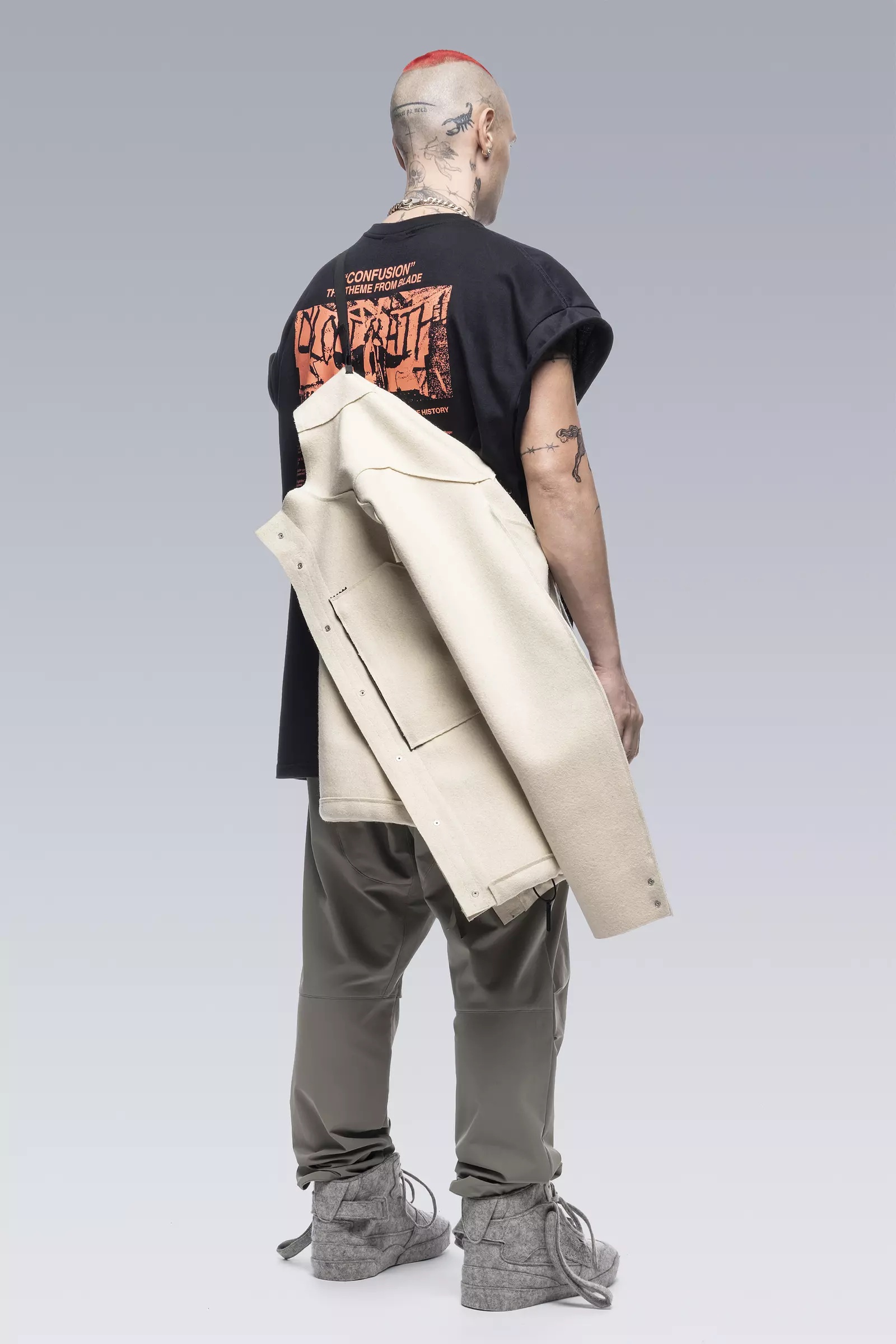 J70-BU Burel® Wool Jacket White - 25