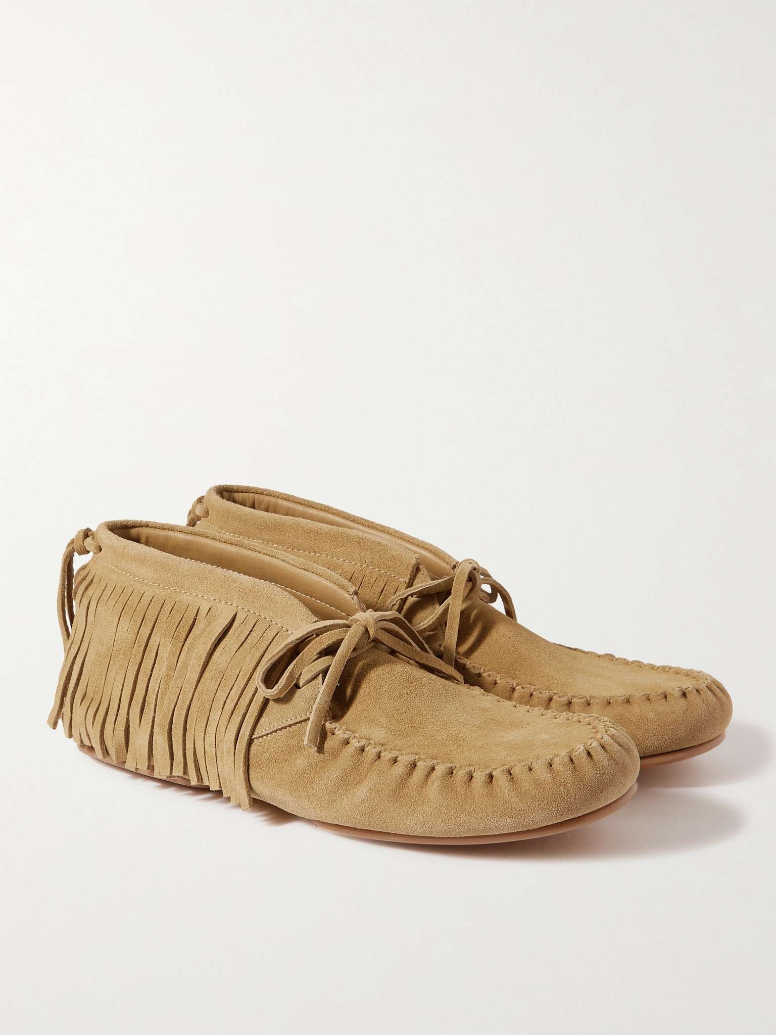 + Paula's Ibiza Fringed Suede Moccasins - 2