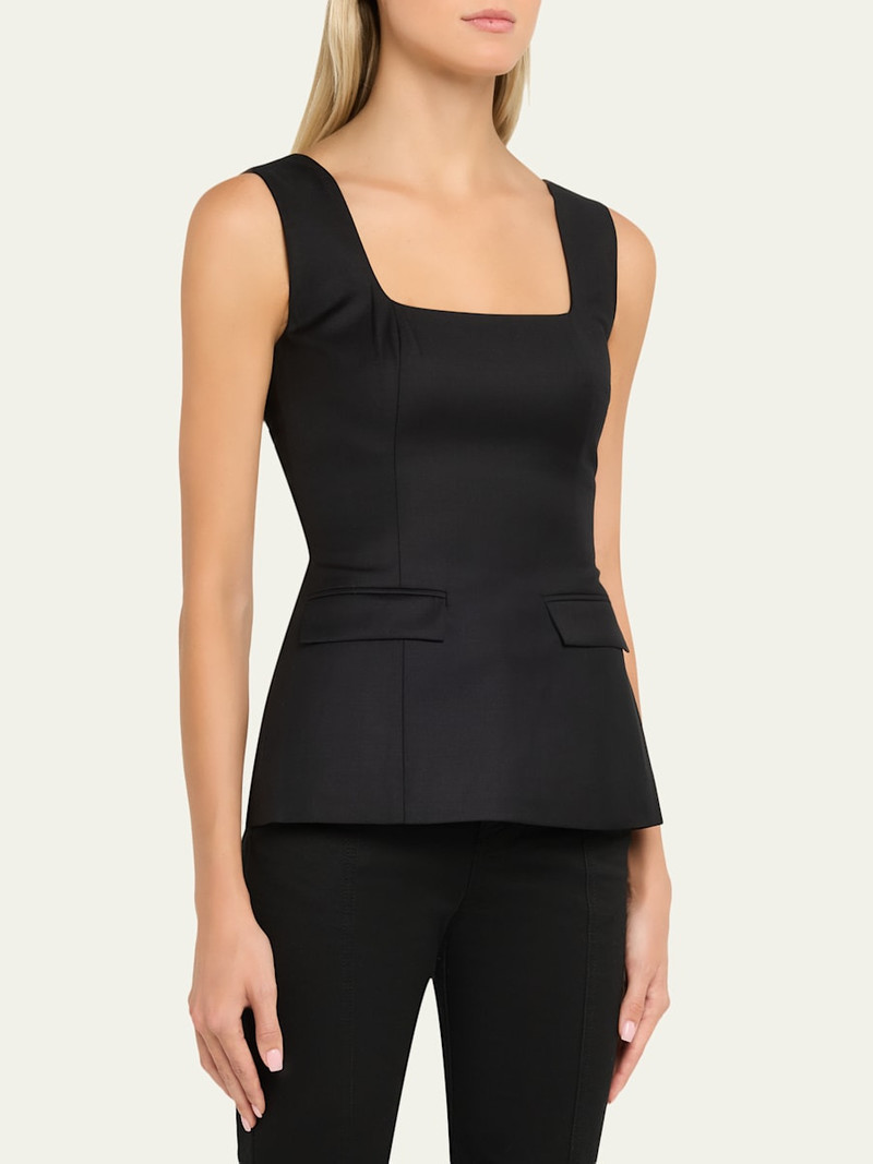 ANNA QUAN Felicity Sleeveless Wool Top outlook