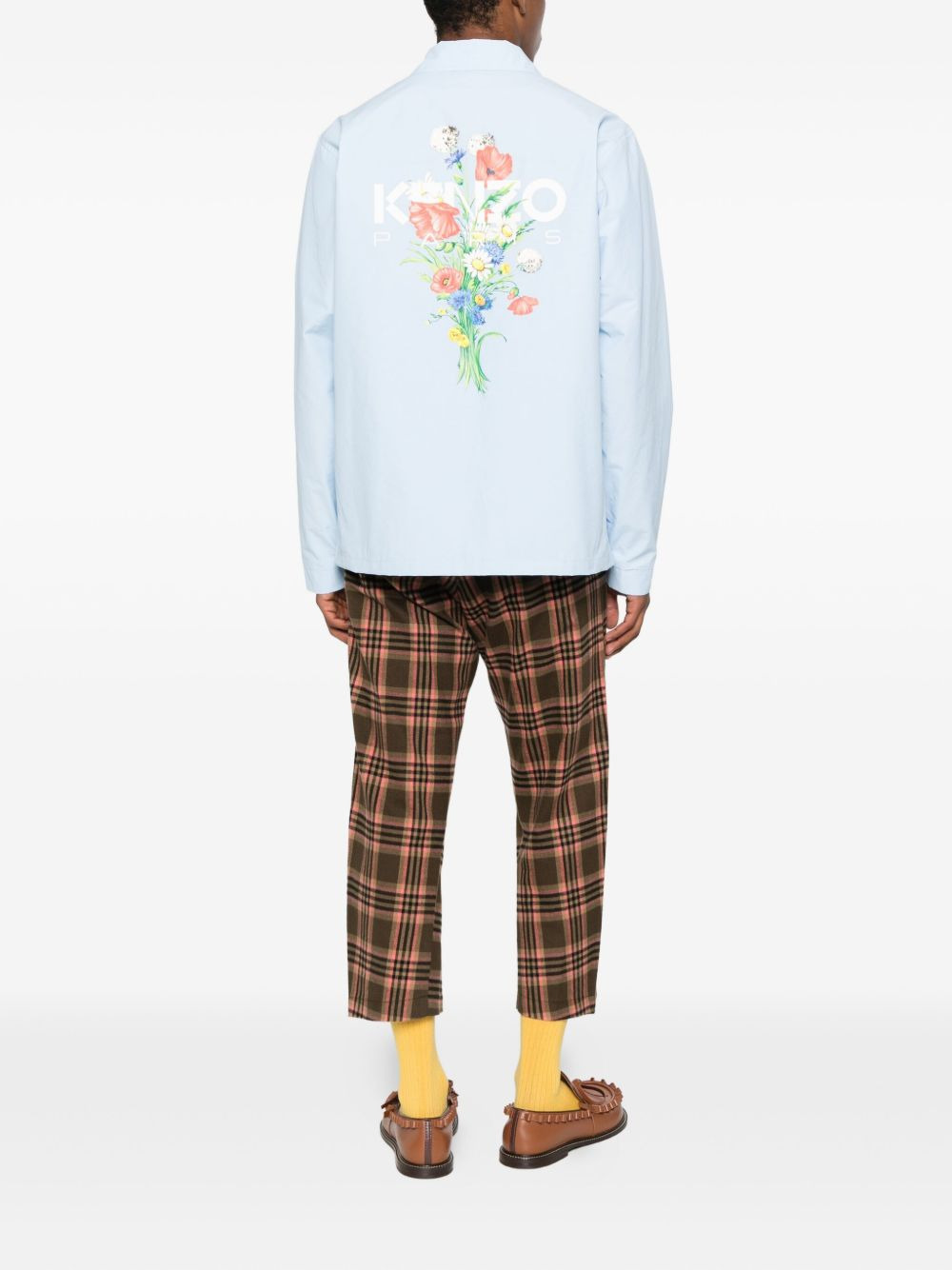 floral-print cotton shirt - 2