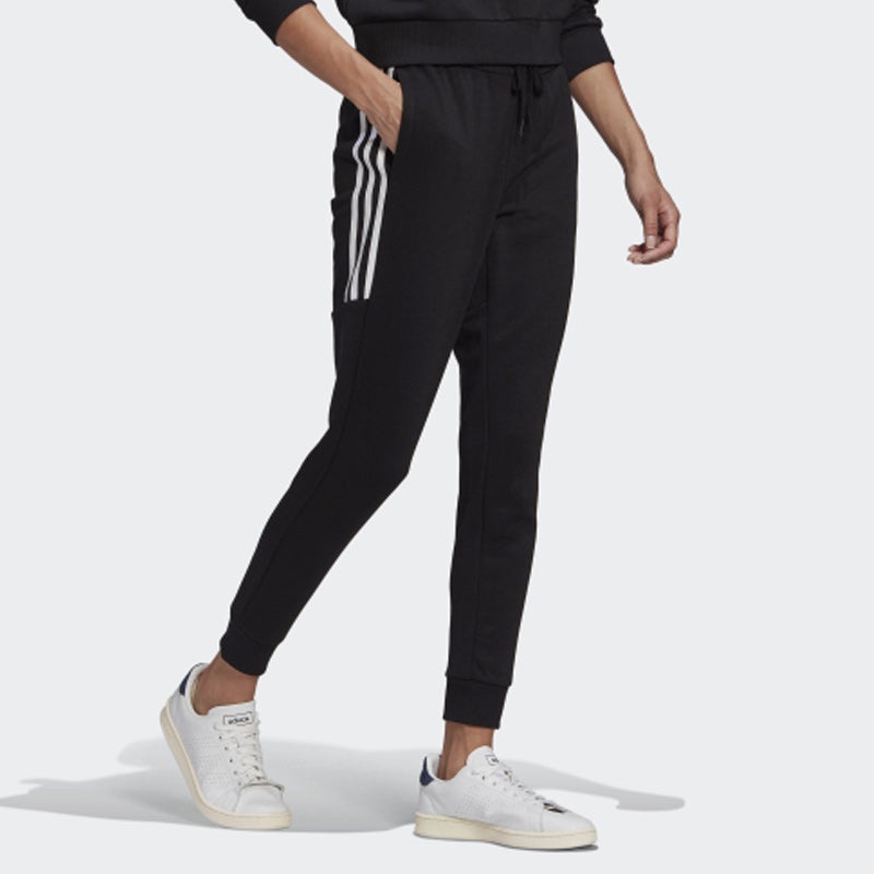 (WMNS) adidas Essentials Cut 3-Stripes Pants Asia Sizing 'Black' GL1372 - 4