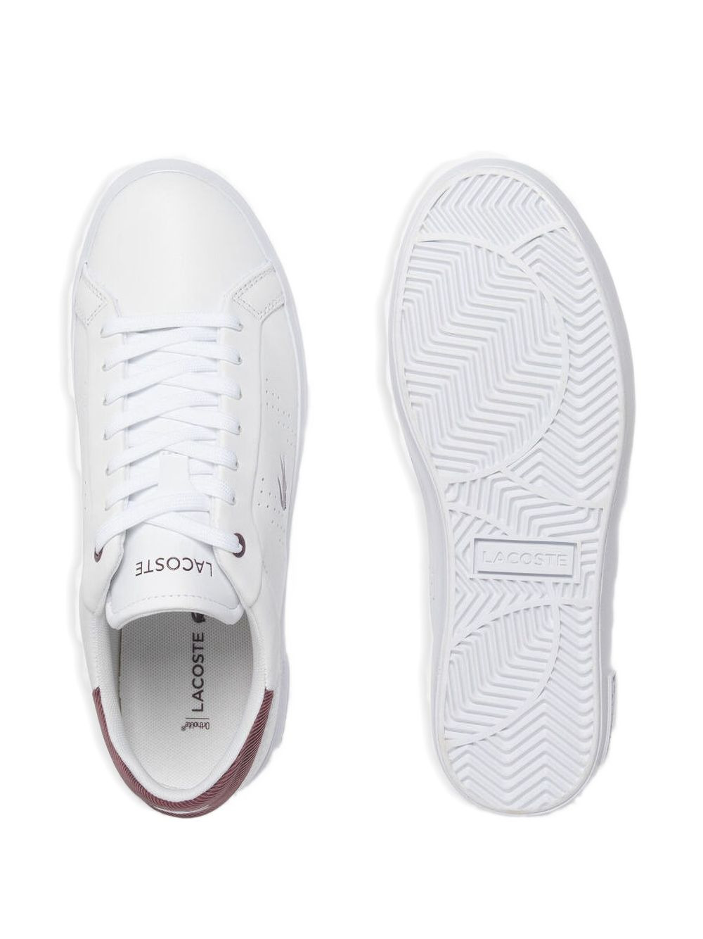 perforated leather sneakers - 4