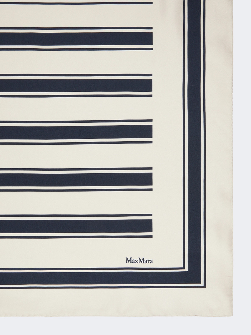 Max Mara Printed silk foulard - ULTRAMARINE outlook