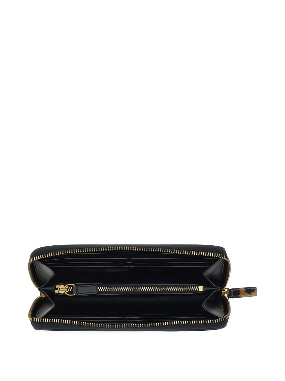 leopard-print zip-around wallet - 3