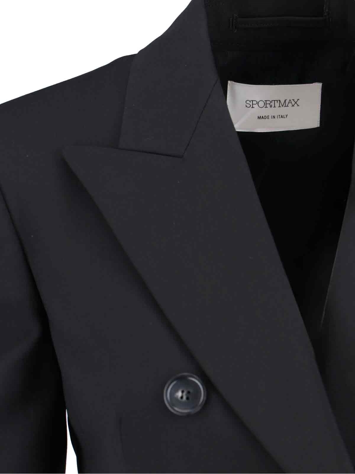 DOUBLE-BREASTED VIRGIN WOOL BLAZER - 4