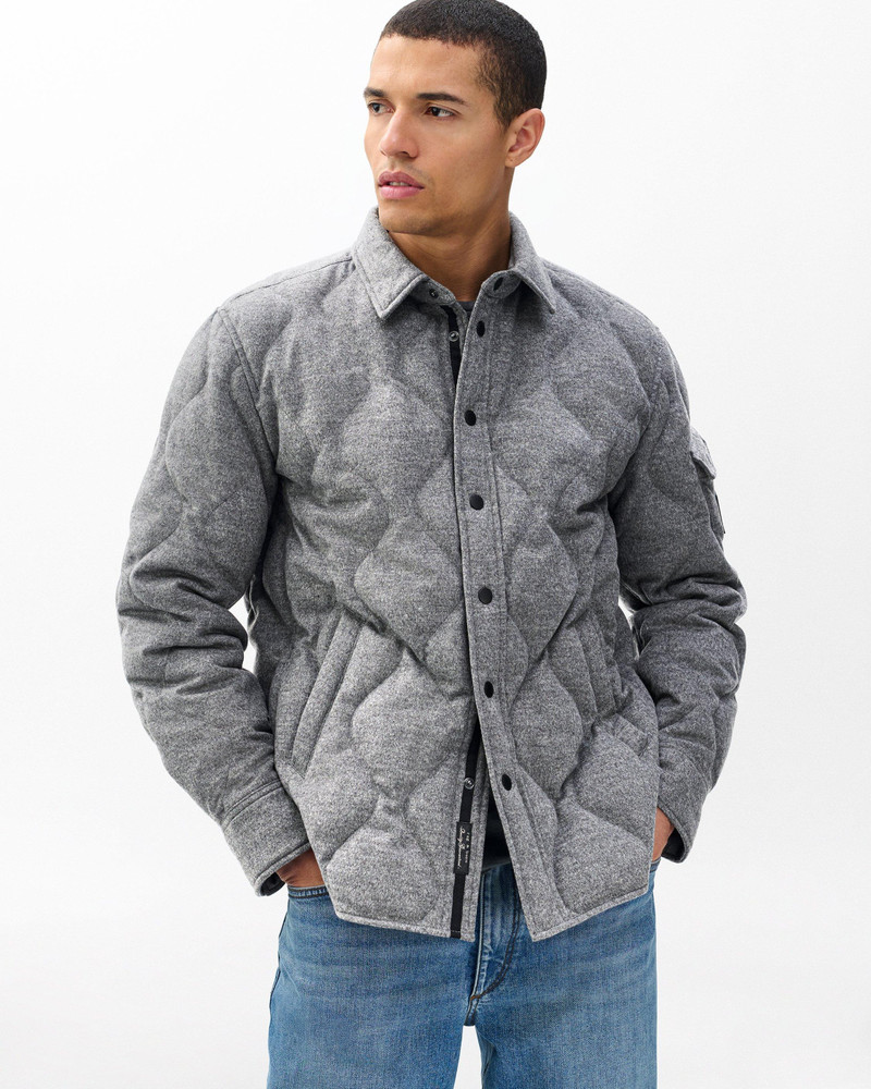 Dane Wool-Cashmere Quilted Shirt Jacket 2