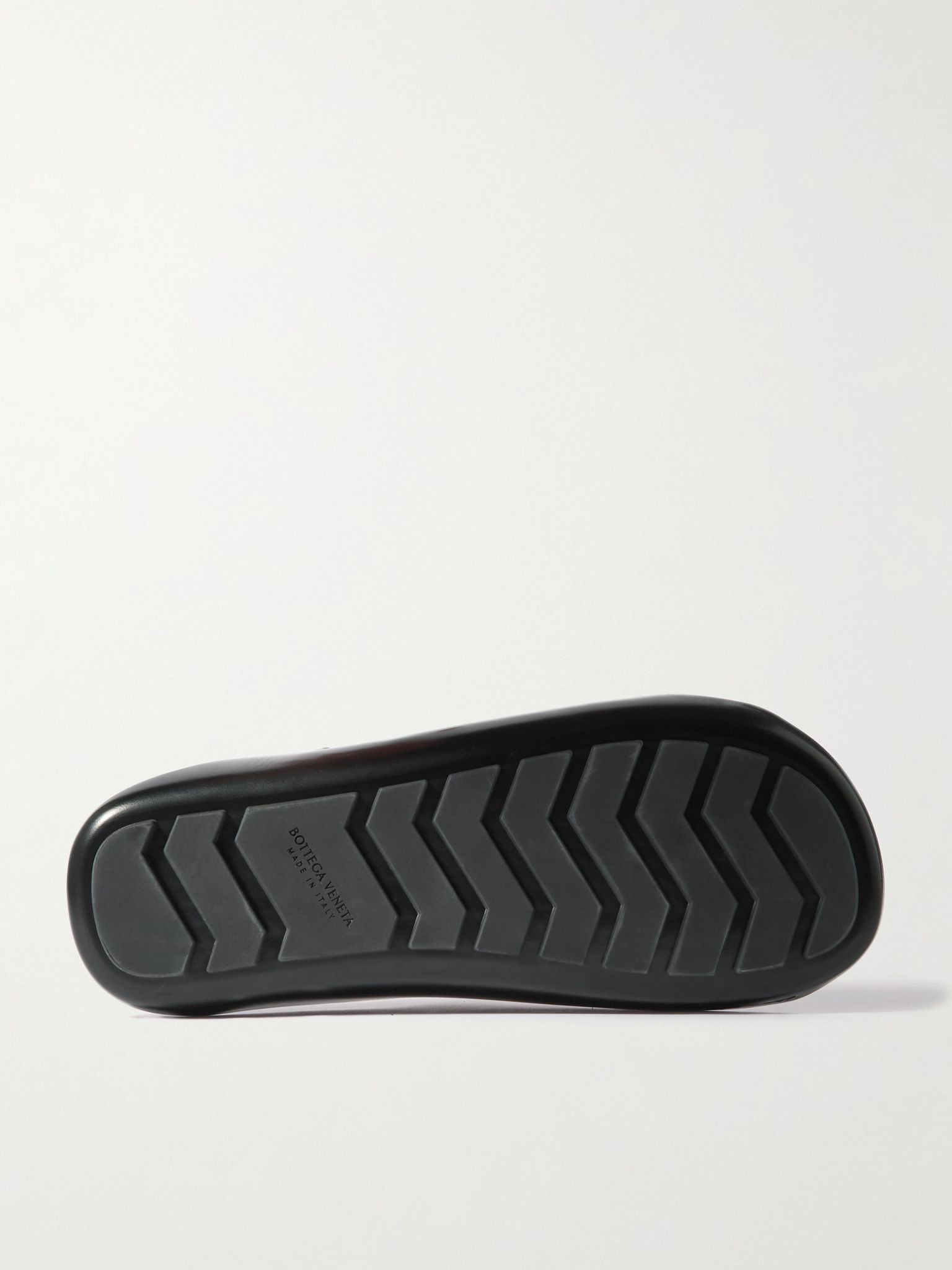 Wave Intrecciato Leather Slides Dark brown - 3