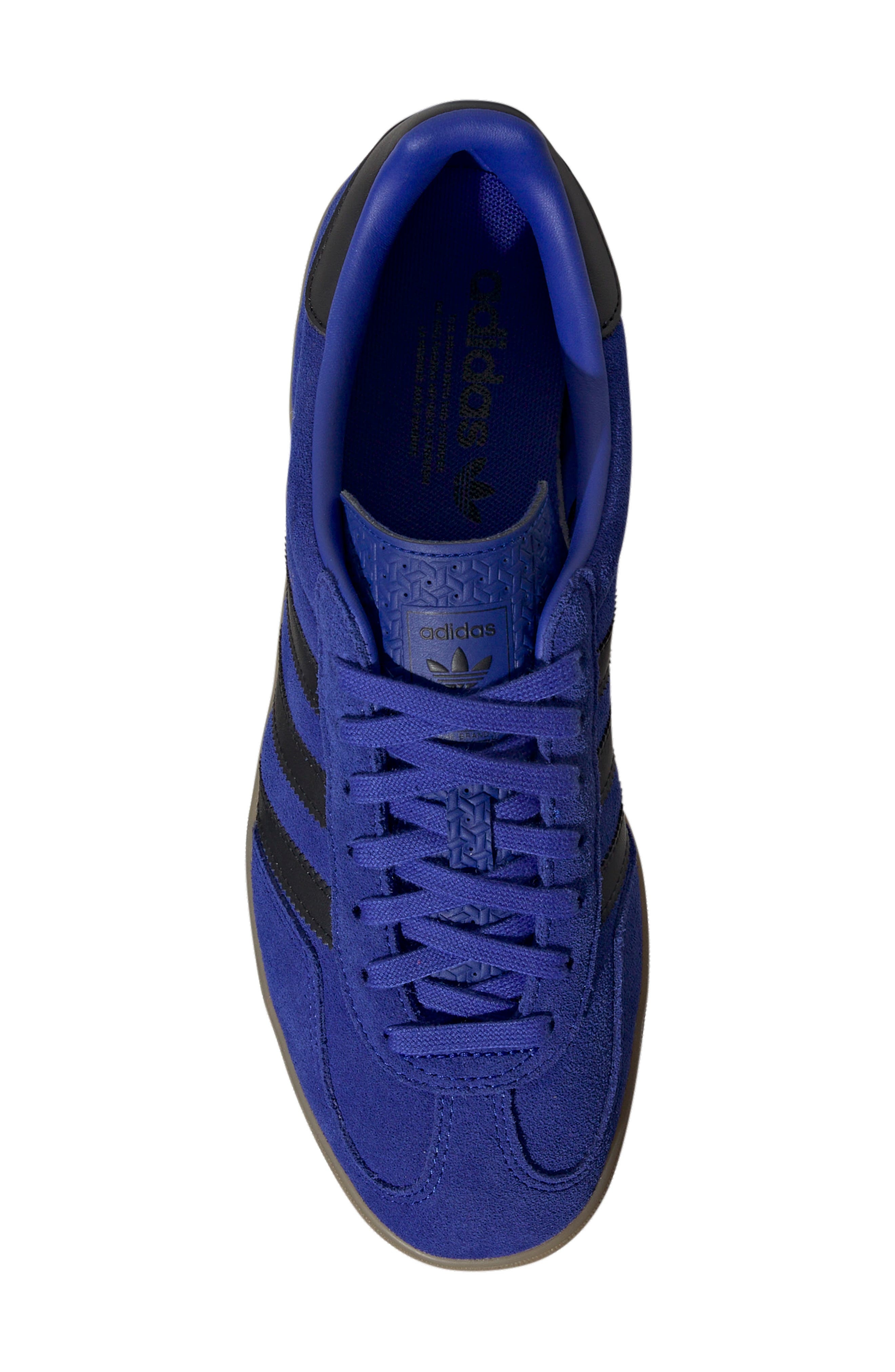 adidas Gazelle Indoor Sneaker in Lucid Blue/black/gold Metallic at Nordstrom - 4