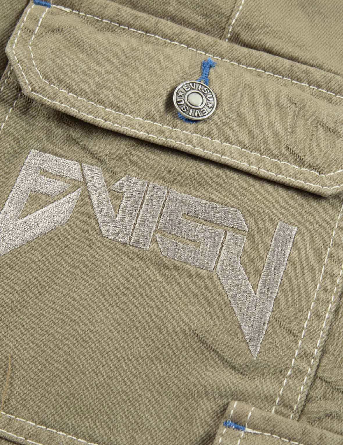 ALLOVER LOGO JACQUARD SHORTS WITH MULTIPLE POCKETS - 6