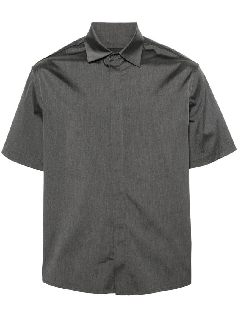 short-sleeve cotton blend shirt 1