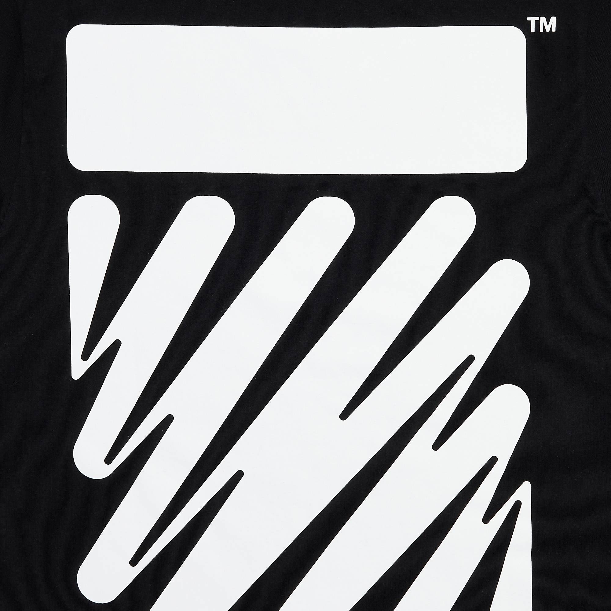 Off-White Wave Diag Slim Tee 'Black/White' - 3