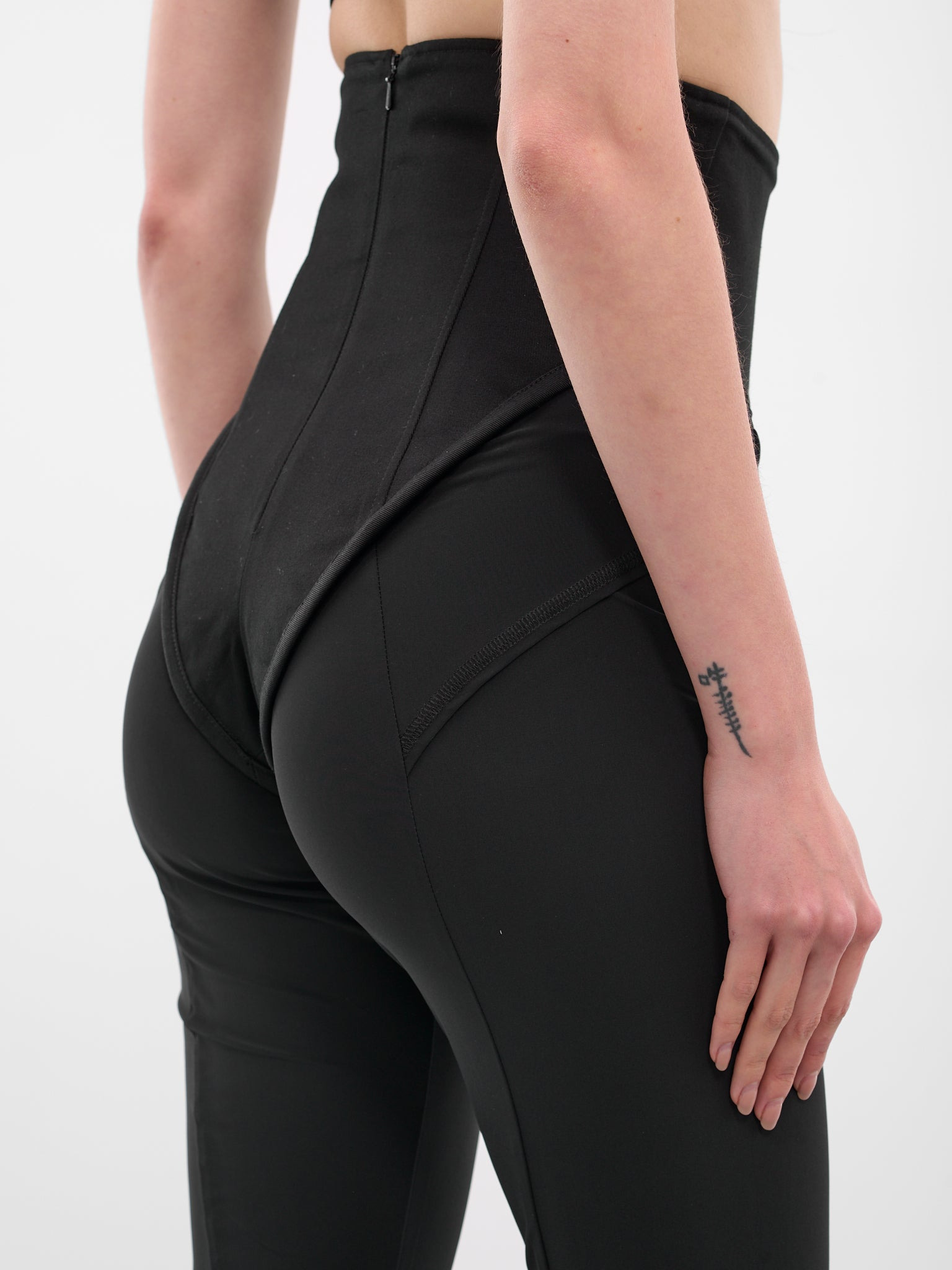 Black High-Waist Scythe Trousers - 5
