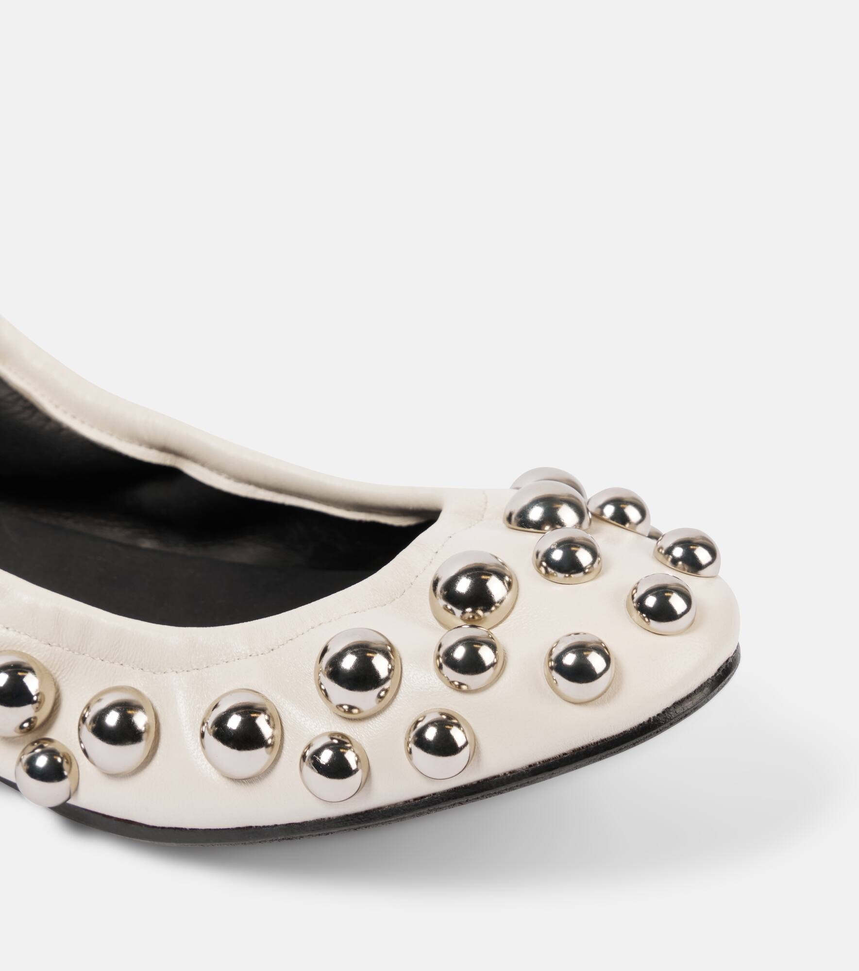 Belna studded leather ballet flats - 6