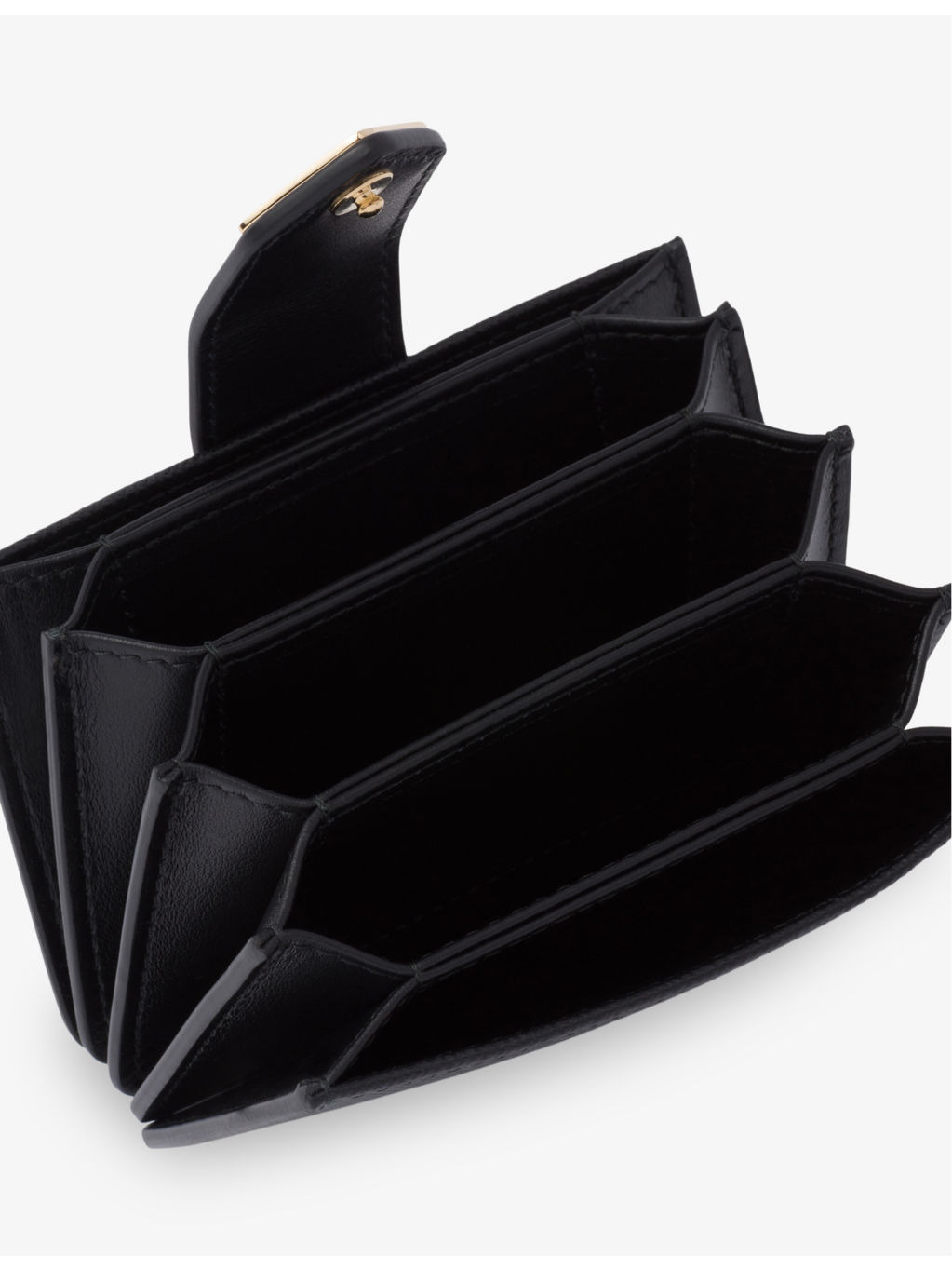 Logo-plaque leather card holder - 2