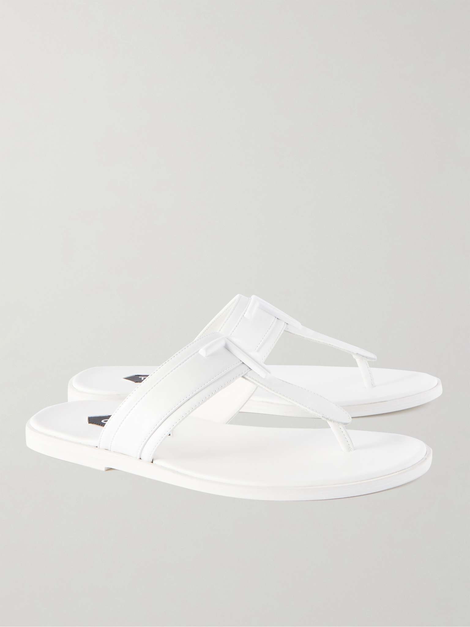 Brighton Logo-Embellished Leather Sandals - 3