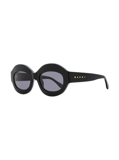 Marni Ik Kil Cenote oval-frame sunglasses outlook
