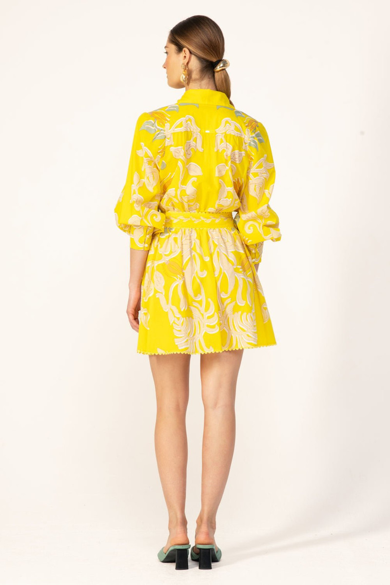 Mini Dress Conti - Yellow Ritual 6