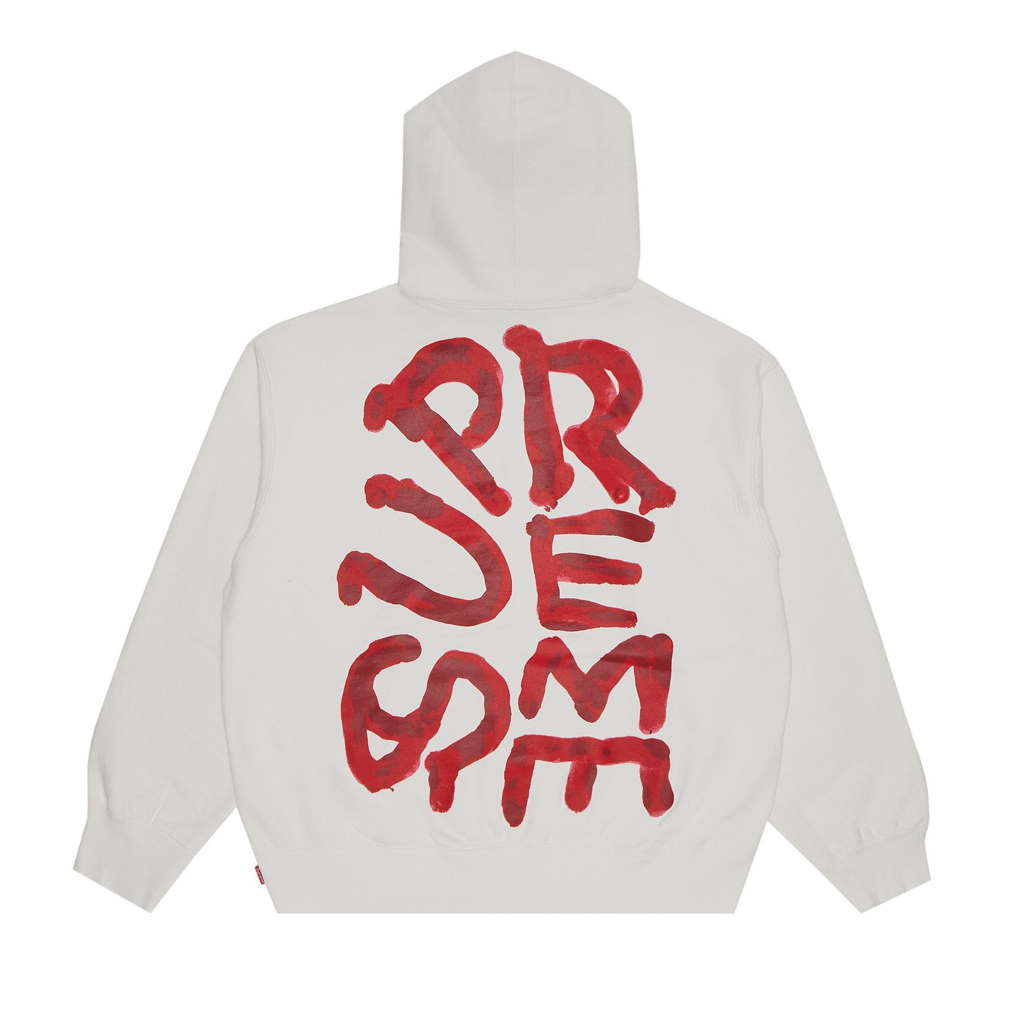 Supreme Paint Hooded Sweatshirt 'White' - 2