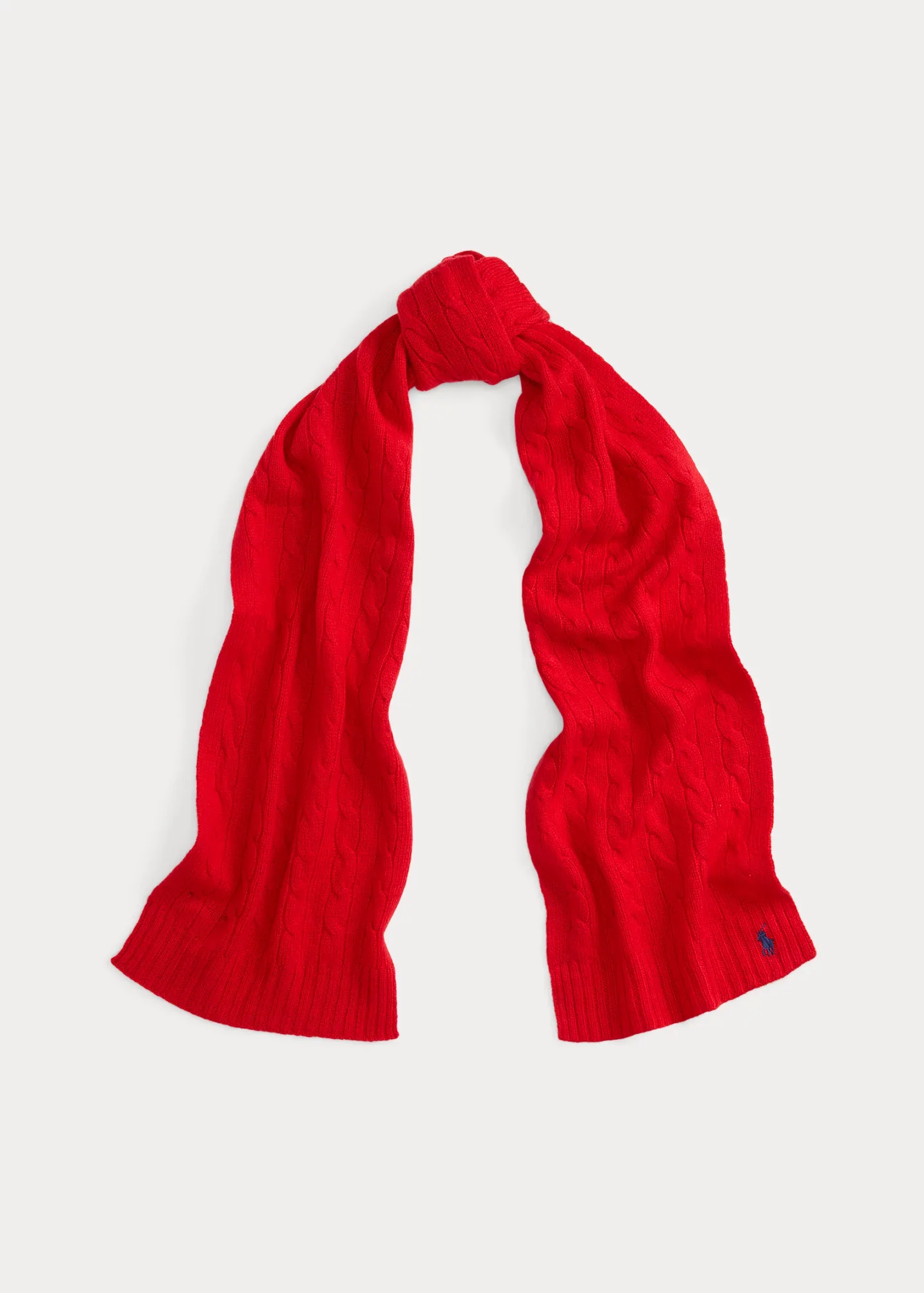 Cable-Knit Wool-Cashmere Scarf - 1