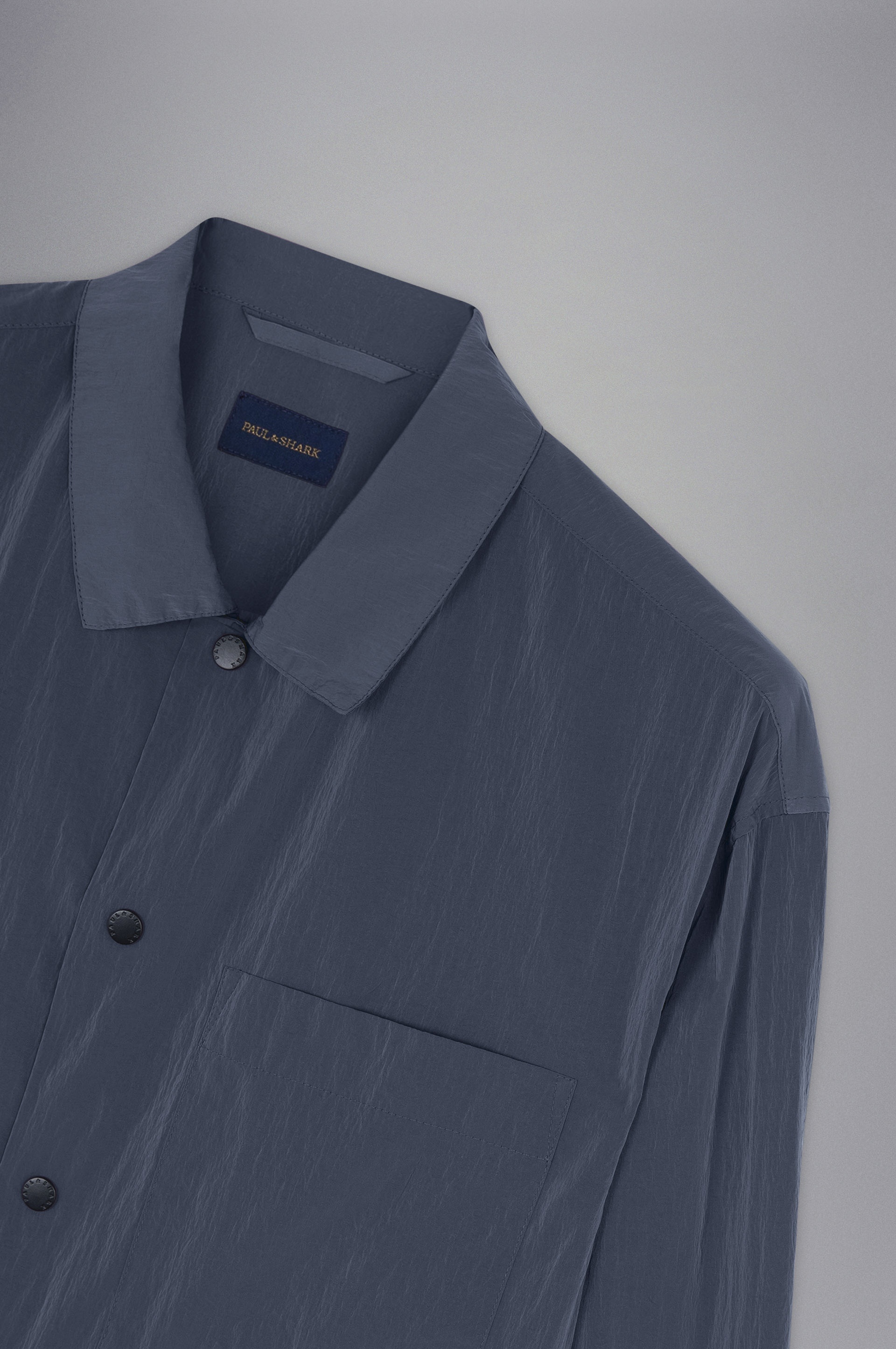 GARMENT DYED NYLON OVERSHIRT - 5
