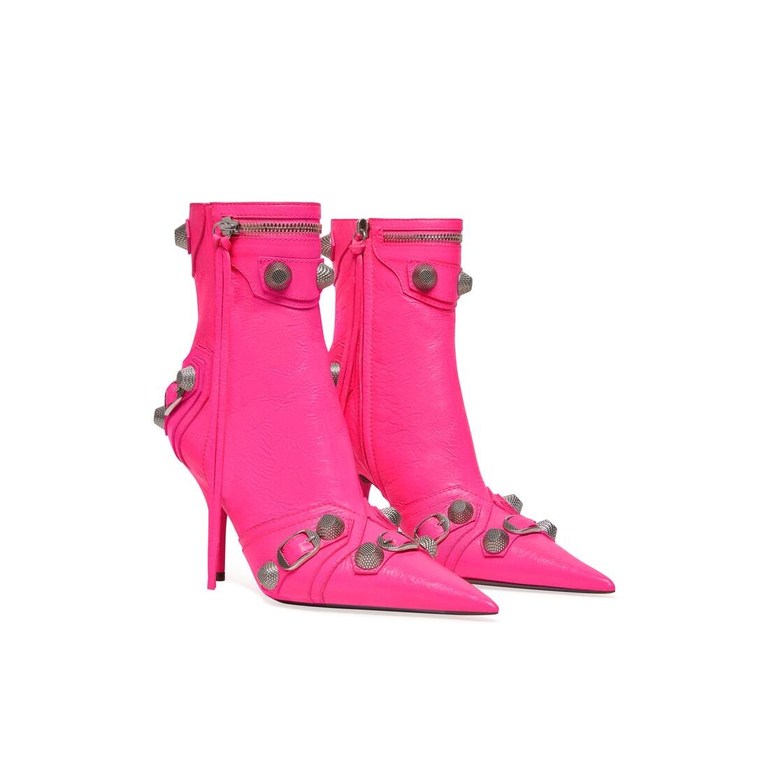 Women's Cagole 90mm Bootie in Fluo Pink - 2