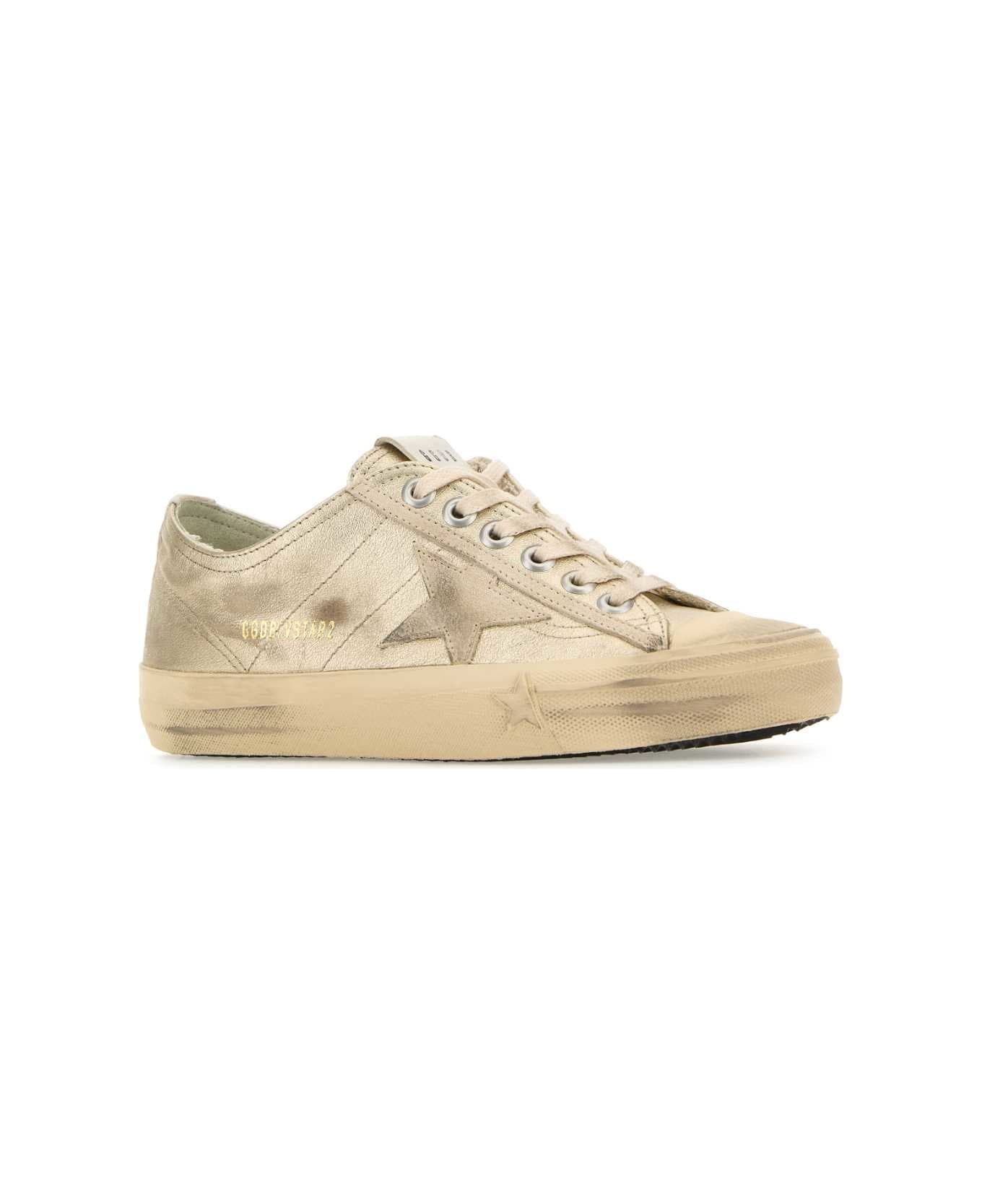 Gold Leather V-star 2 Sneakers - 2