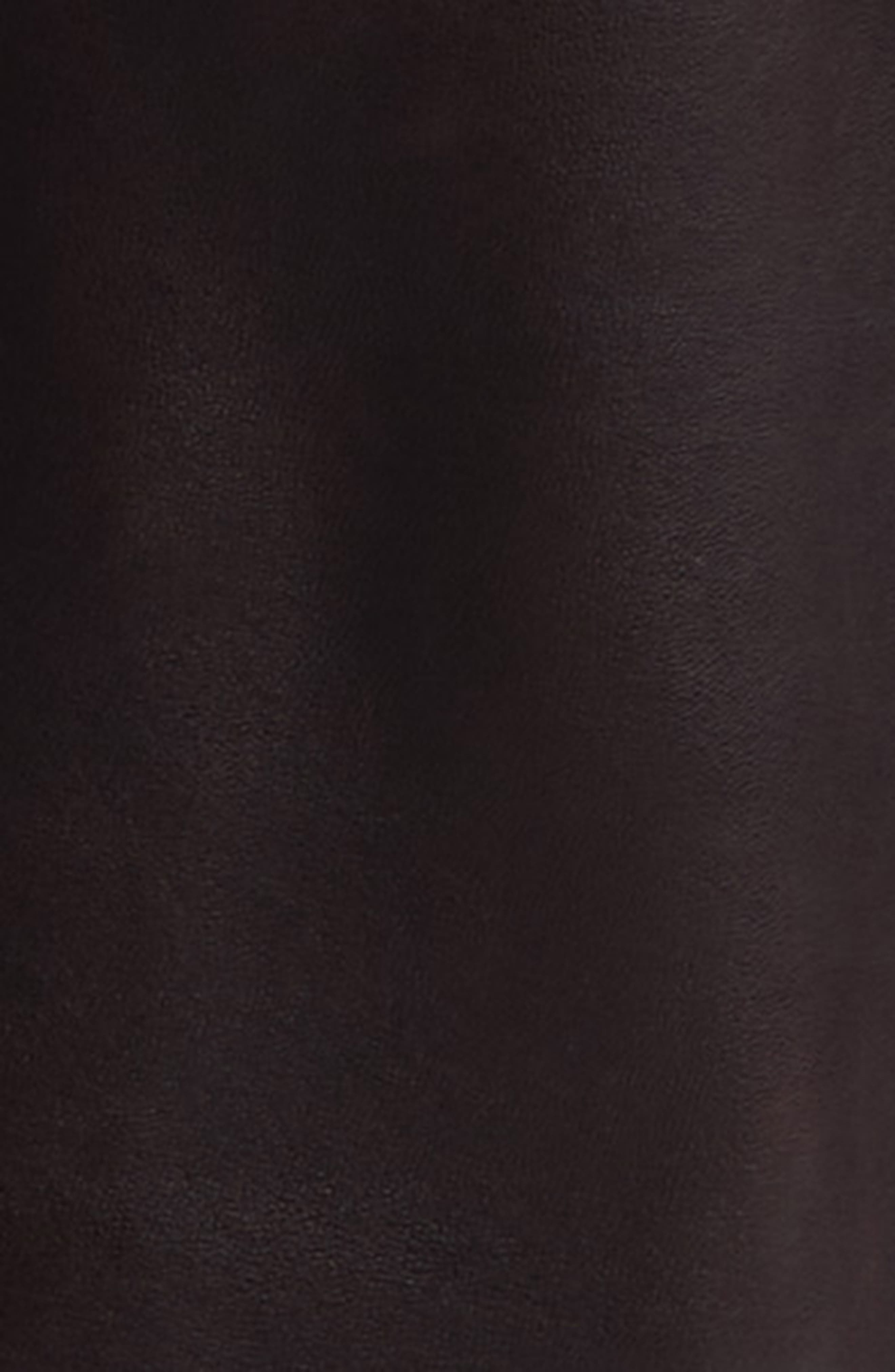 Nili Lotan Shon Barrel Leg Leather Pants in Dark Brown at Nordstrom - 6