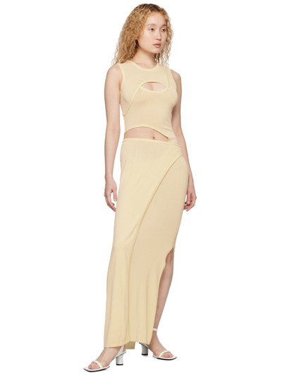 AYA MUSE Off-White Marmo Maxi Dress outlook