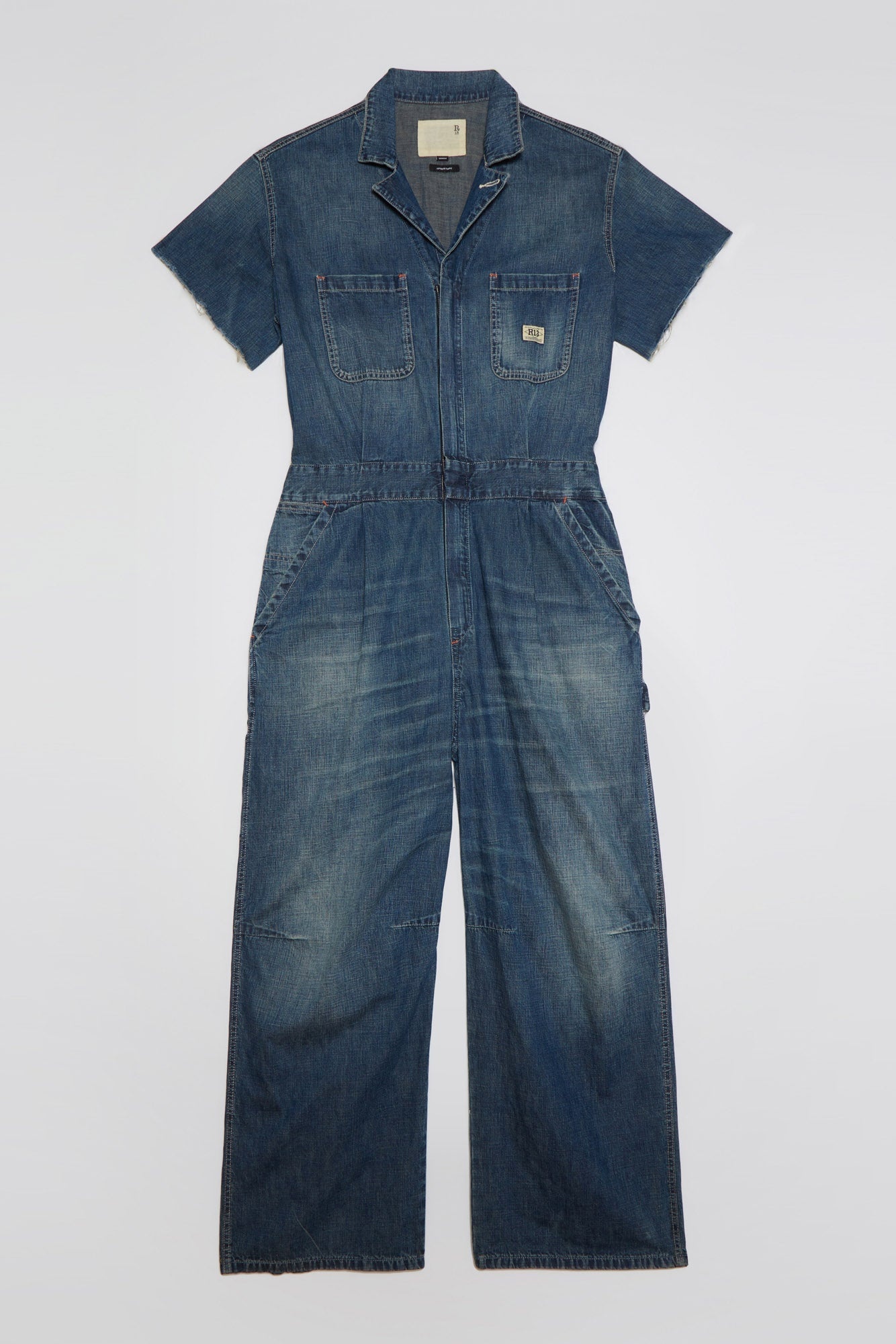 DEBBIE SHORT SLEEVE COVERALL - WINDSOR BLUE - 2