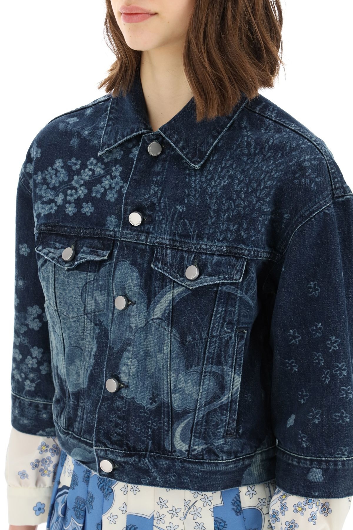 DENIM JACKET WITH LASER PRINT - 5