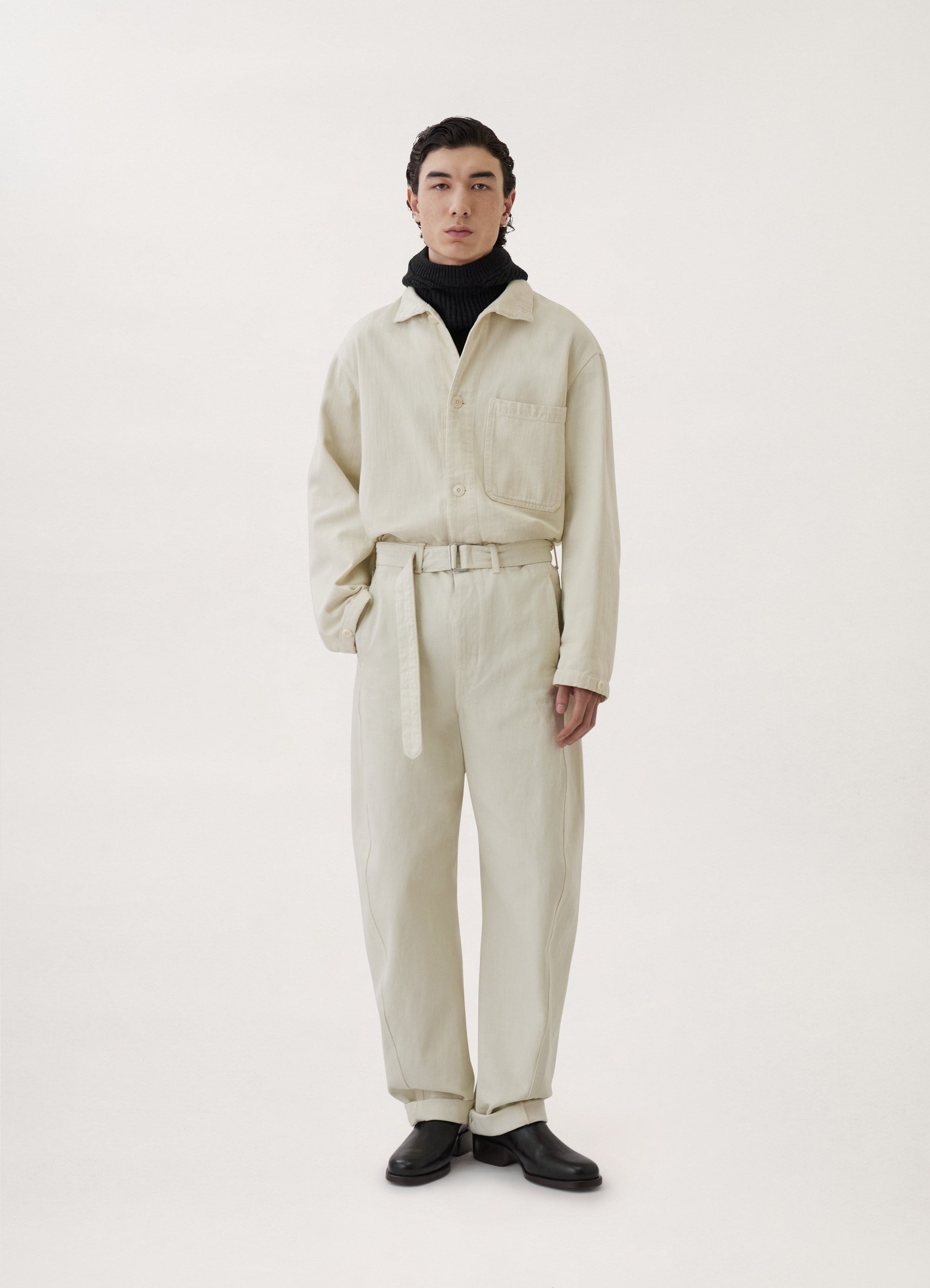 TWISTED BELTED PANTS
HEAVY GD DENIM - 4