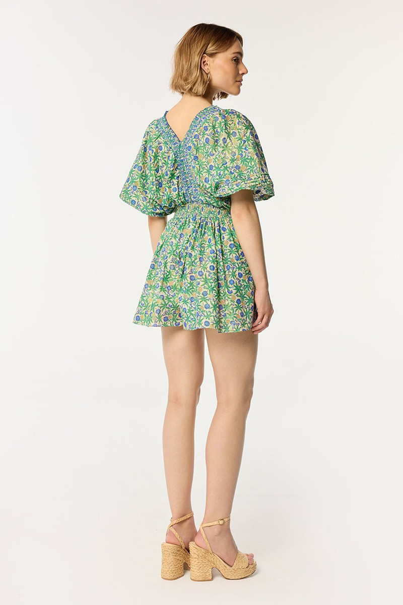 Short Jumpsuit Chantal - Blue Honolulu 4