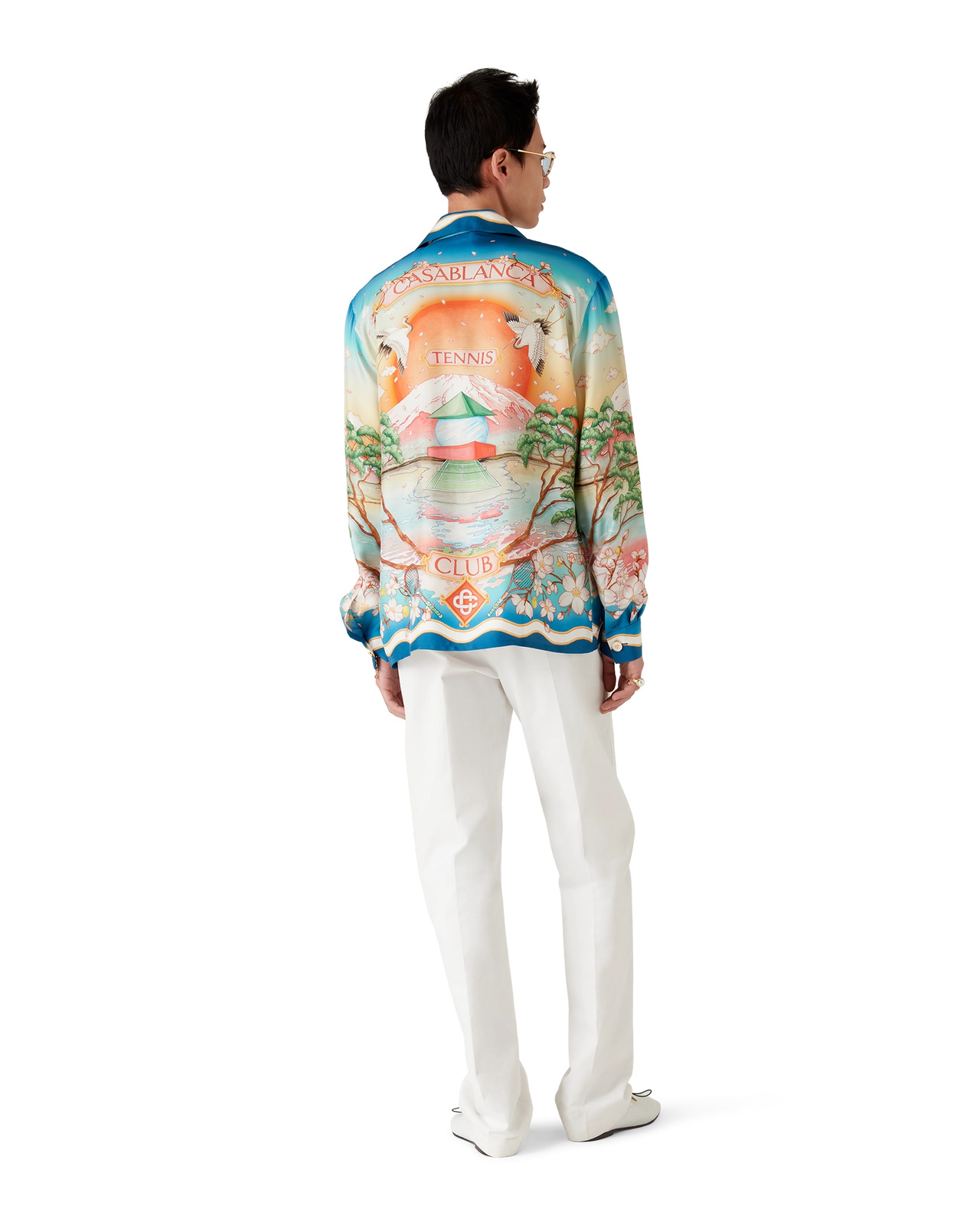Tennis Club Long Sleeve Silk Shirt - 3