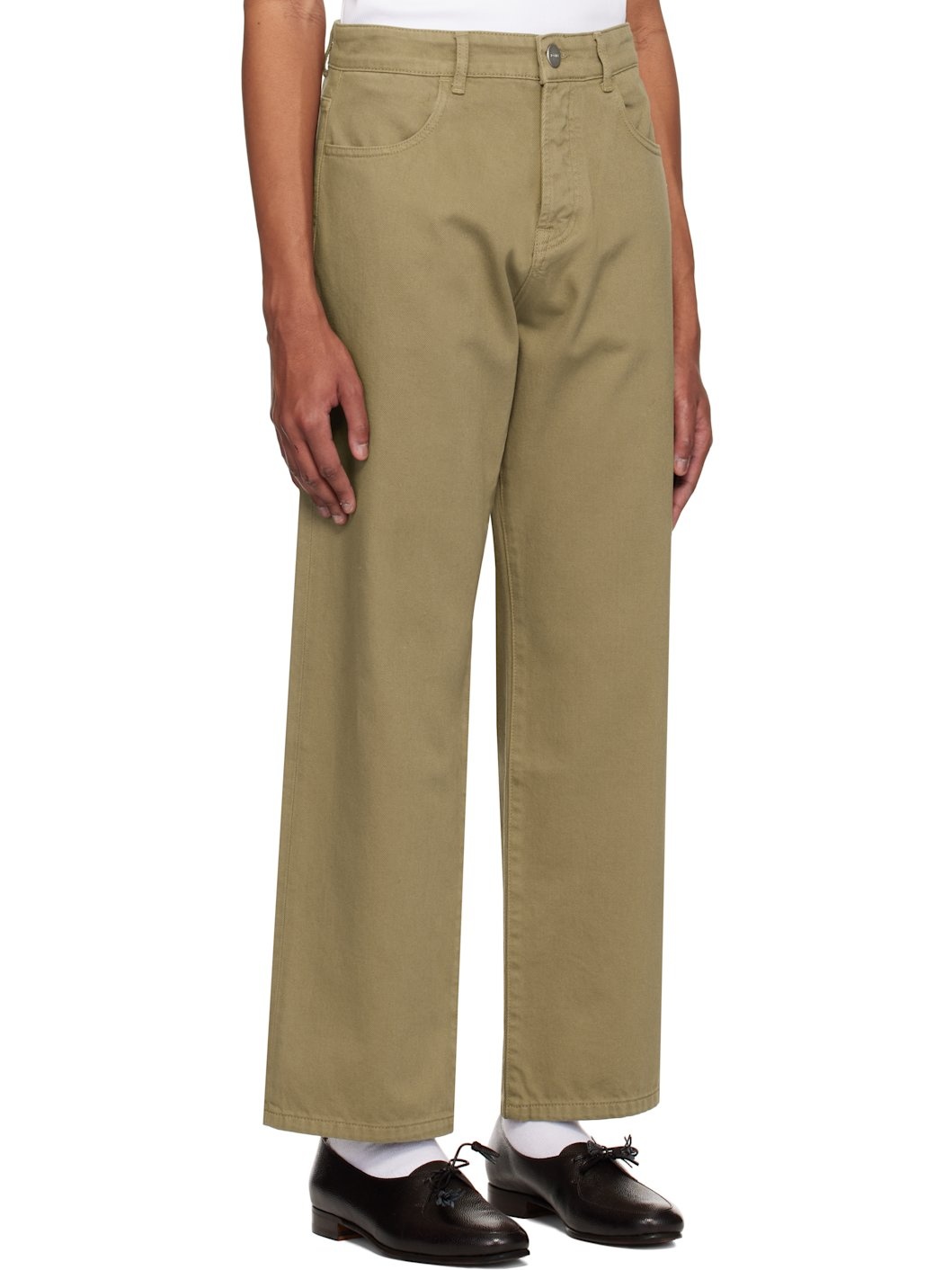 Taupe Relaxed Leg Jeans - 2