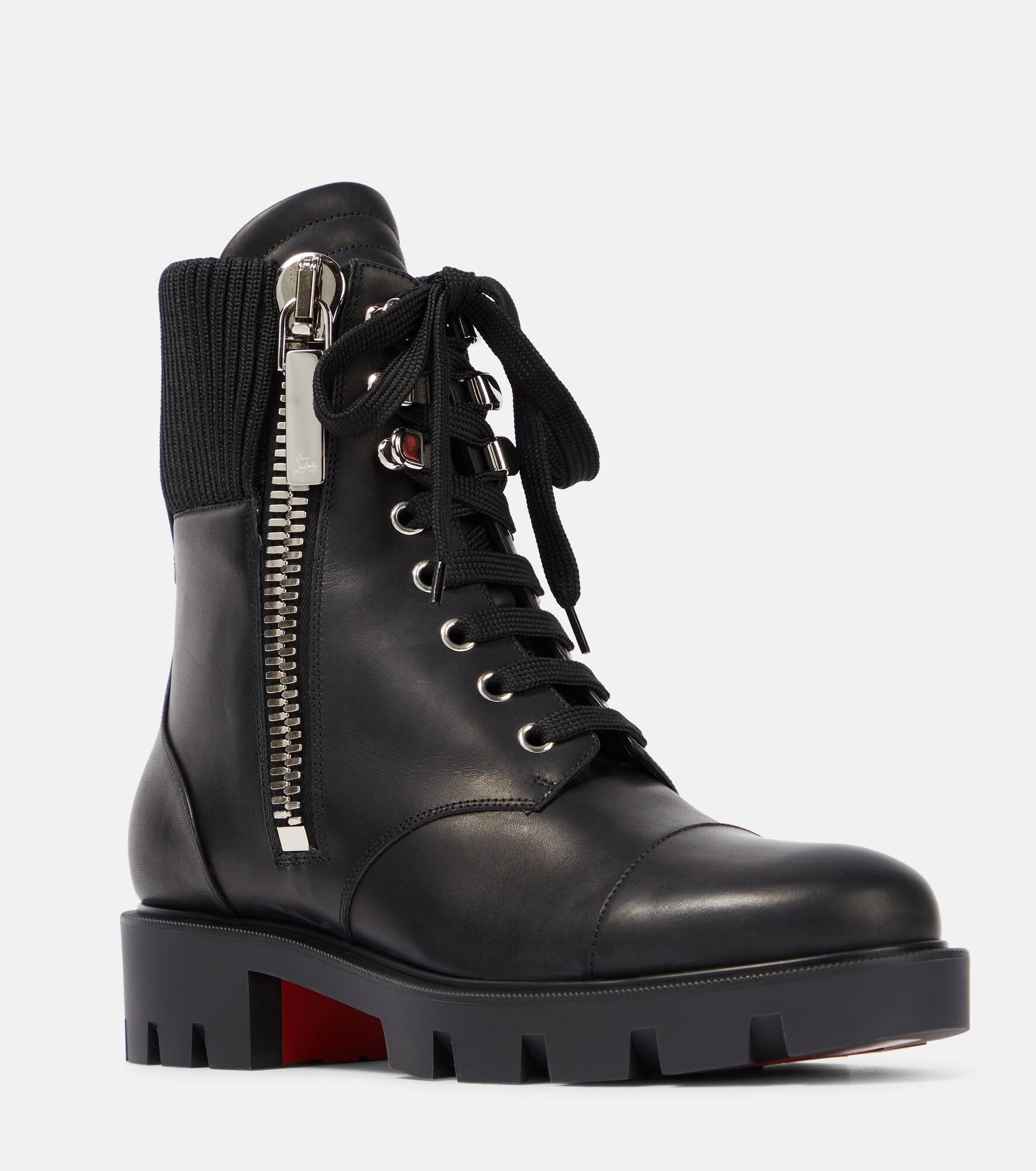 En Hiver Lug leather combat boots - 6
