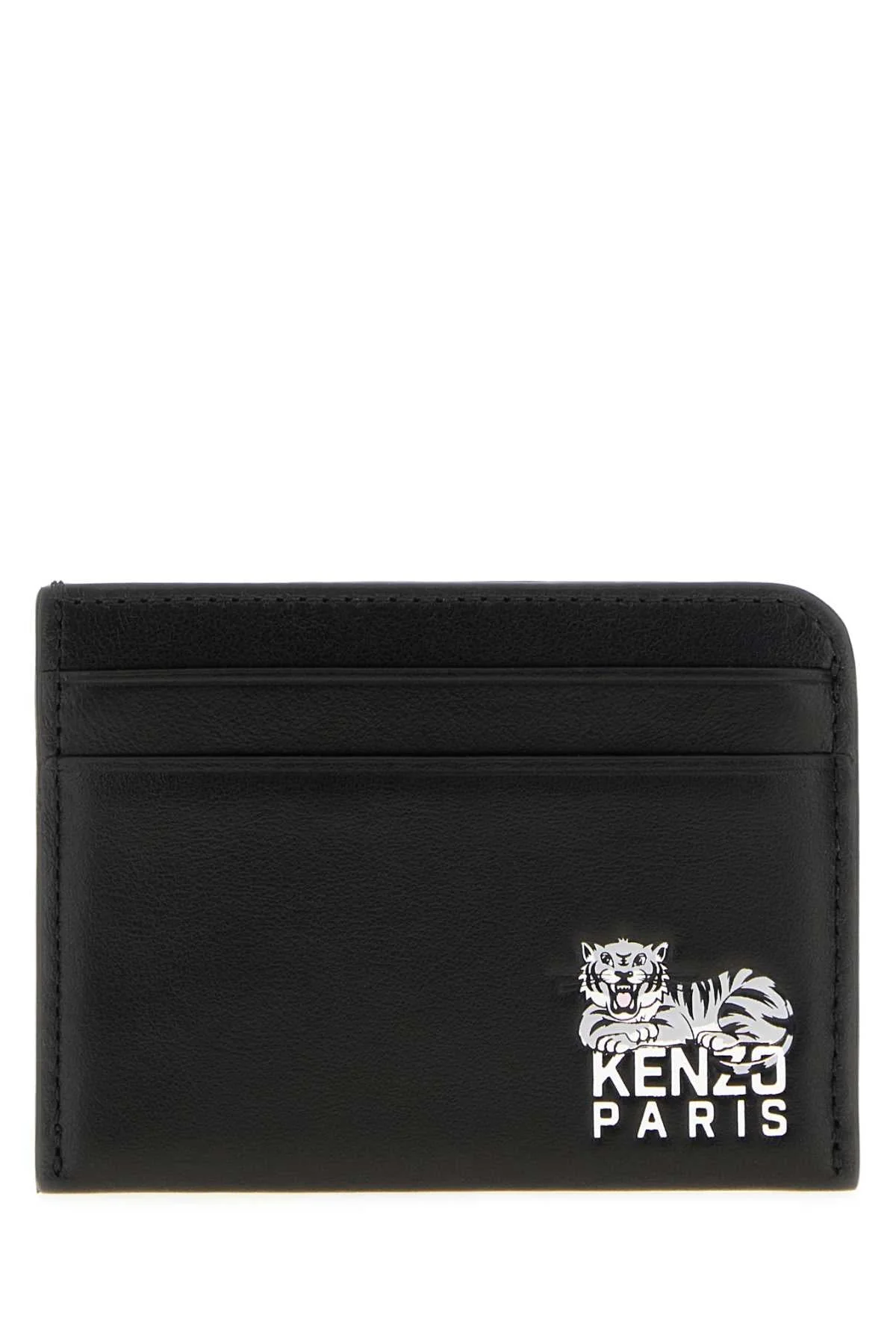 Kenzo Men Black Leather Card Holder - 1