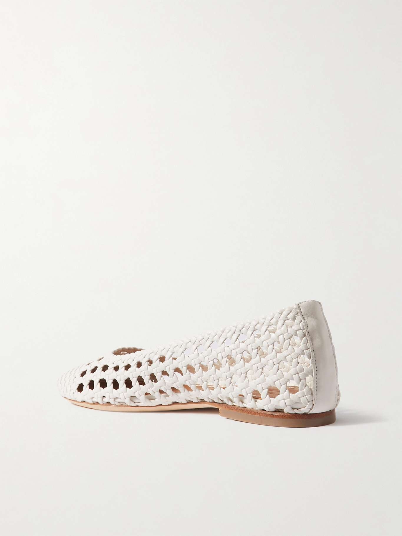 Nell woven leather ballet flats - 3