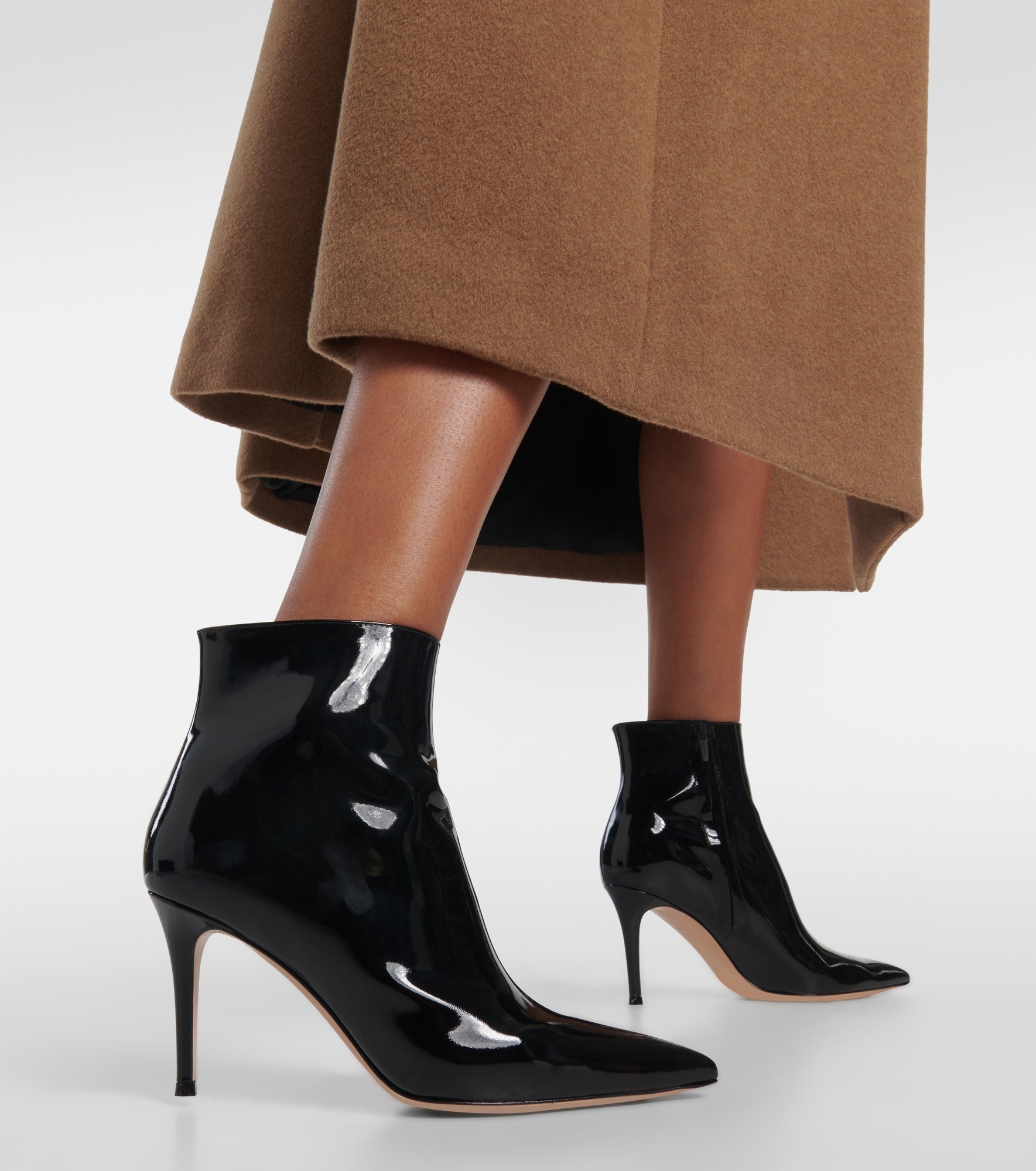 Patent leather ankle boots - 4