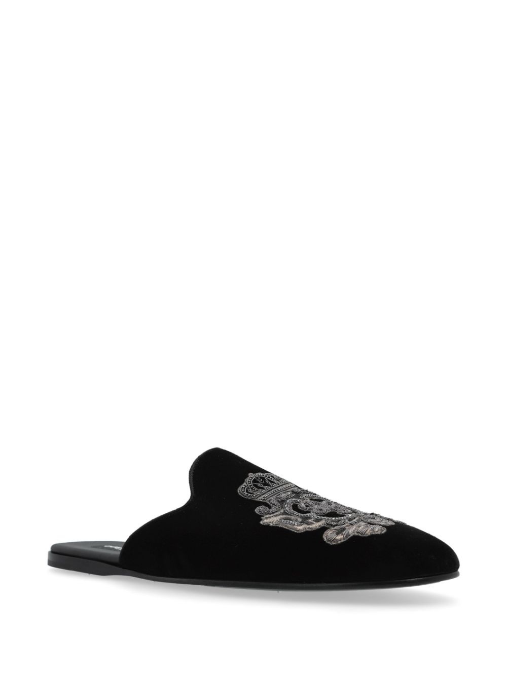 logo-embroidered slippers - 2