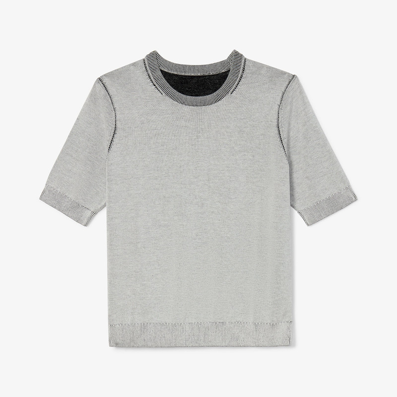 Becca Pointelle Tee - 365 Cotton Silk Knit 1
