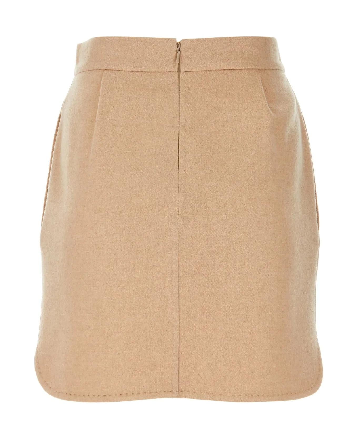 Bobbio Mini Skirt In Camel - 2