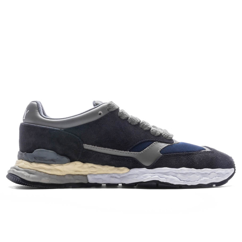 GEORGE OG SOLE MIX MATERIAL LOW TOP - NAVY 1