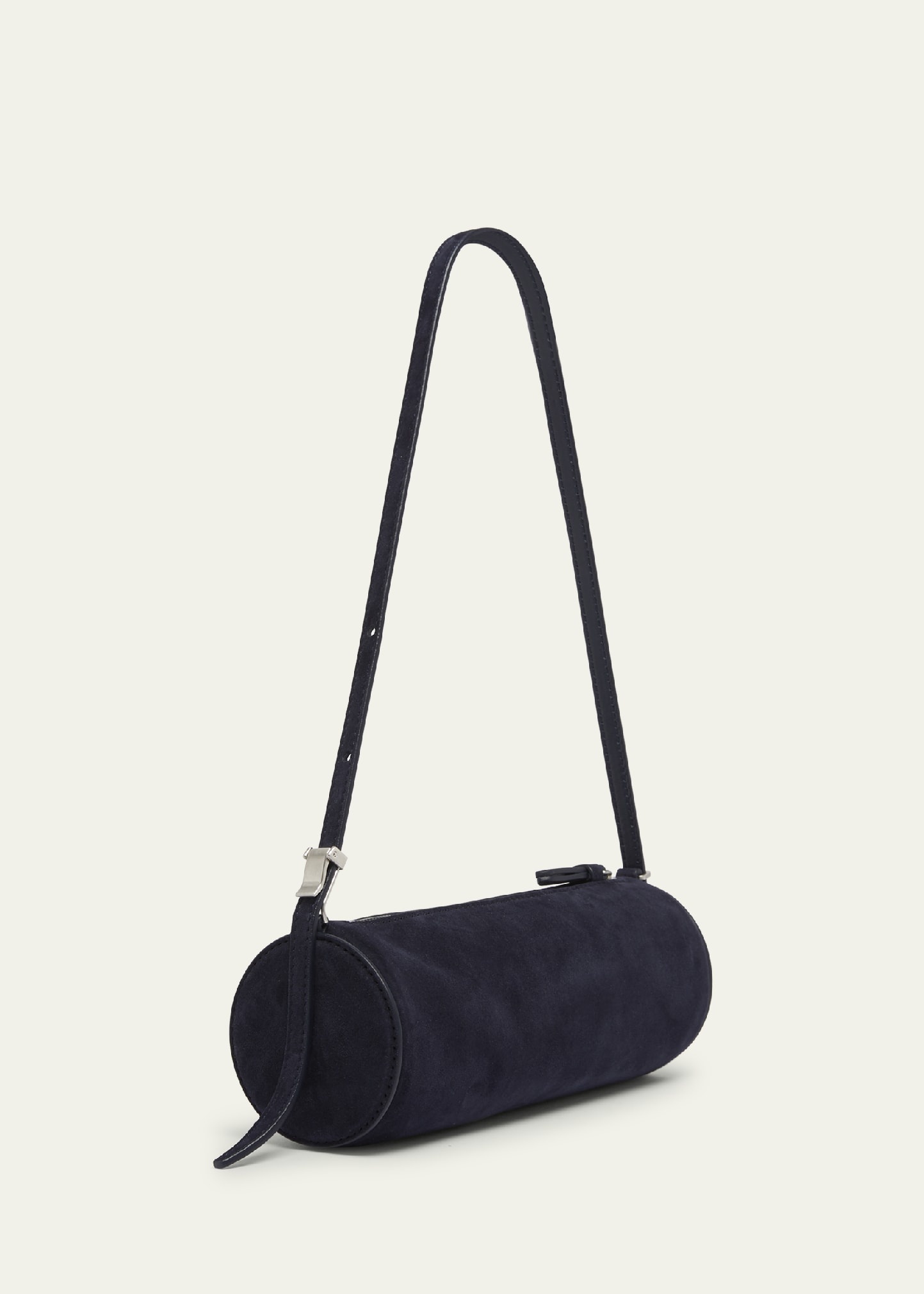 Silo Zip Suede & Leather Shoulder Bag - 2