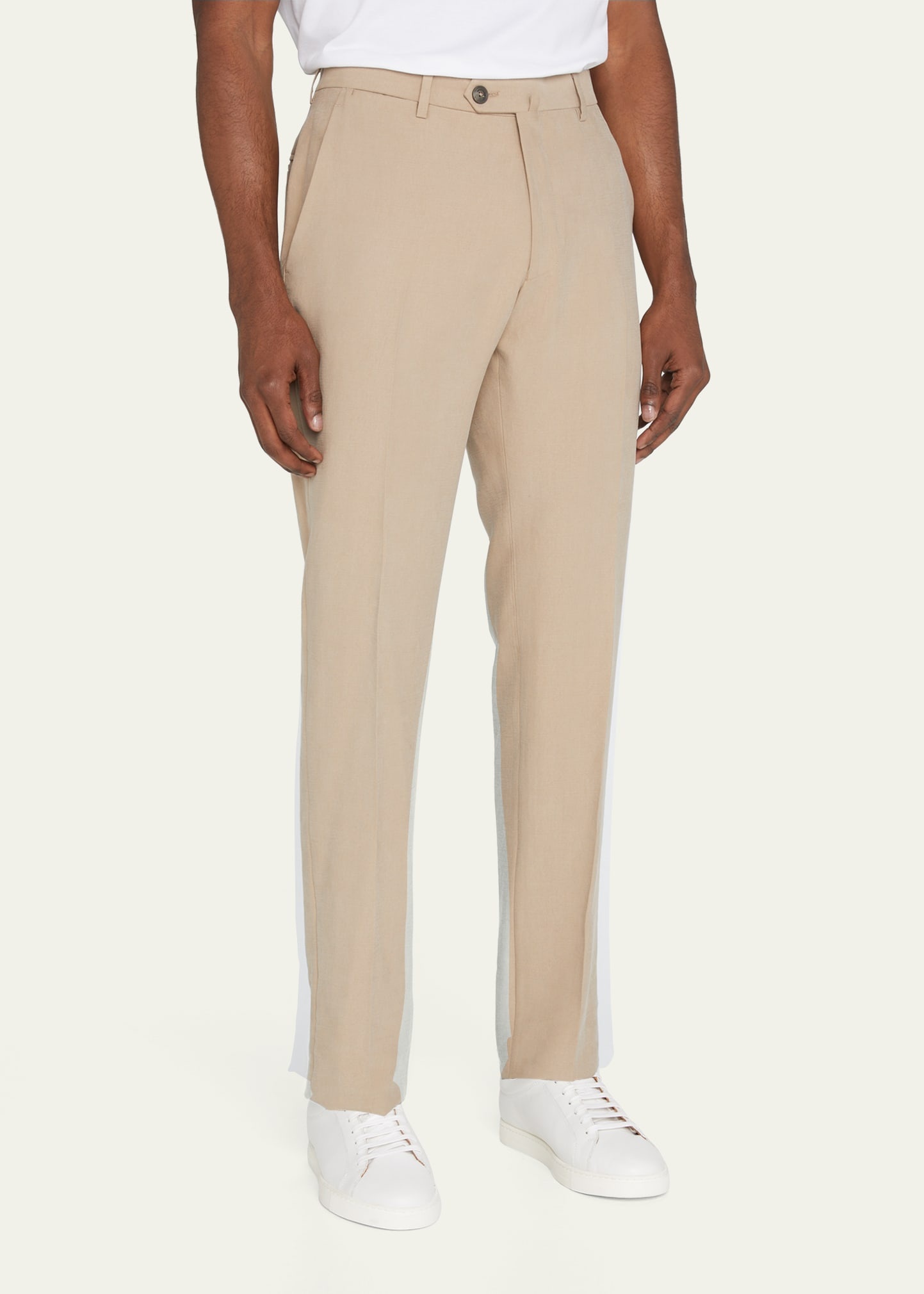 Men's Lyocell-Blend Suit Separate Trousers - 4