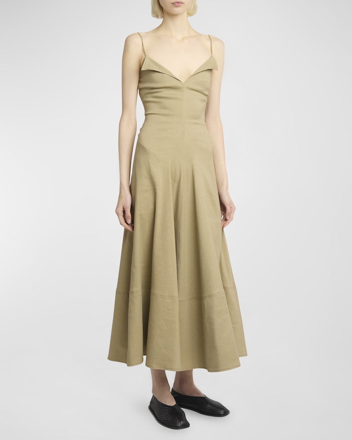 Ruby Eco Stretch Linen-Blend Dress - 3