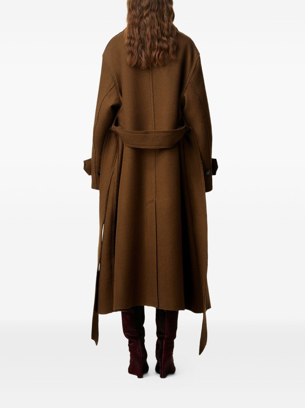 belted trench coat - 3