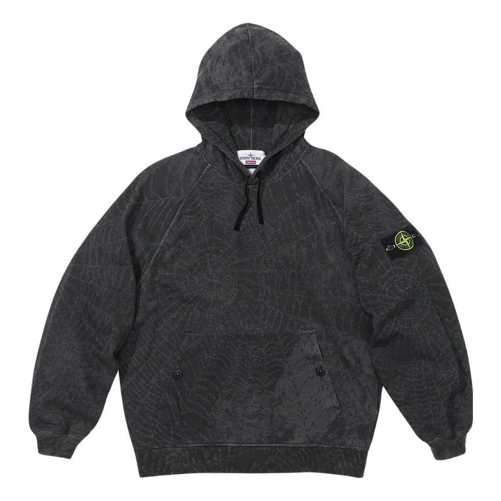 Supreme x STONE ISLAND FW23 Week10 Hoodie 'Black' SUP-FW23-169 - 1