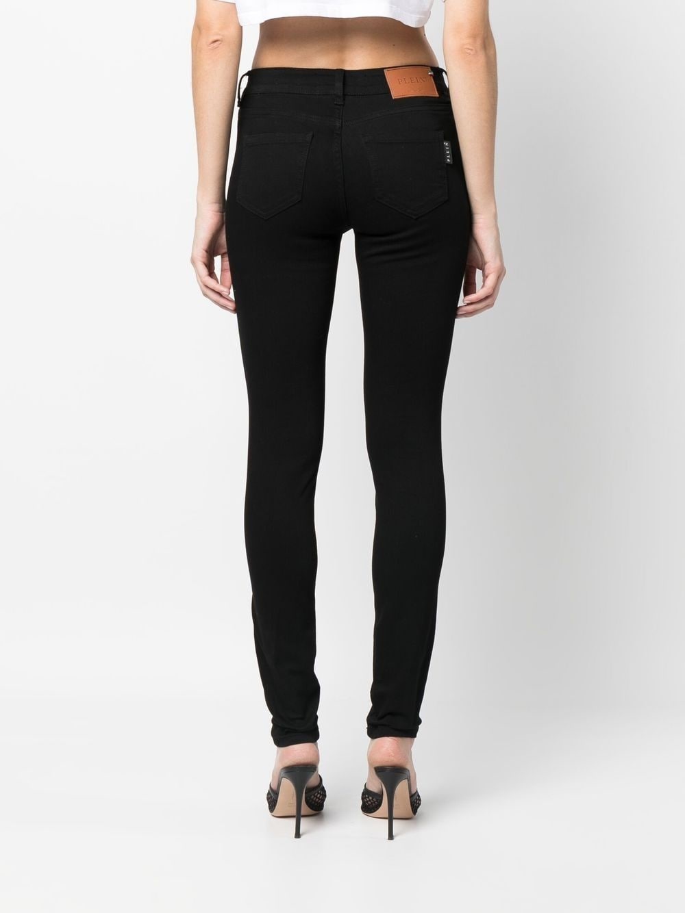 denim slim-cut jeggings - 4