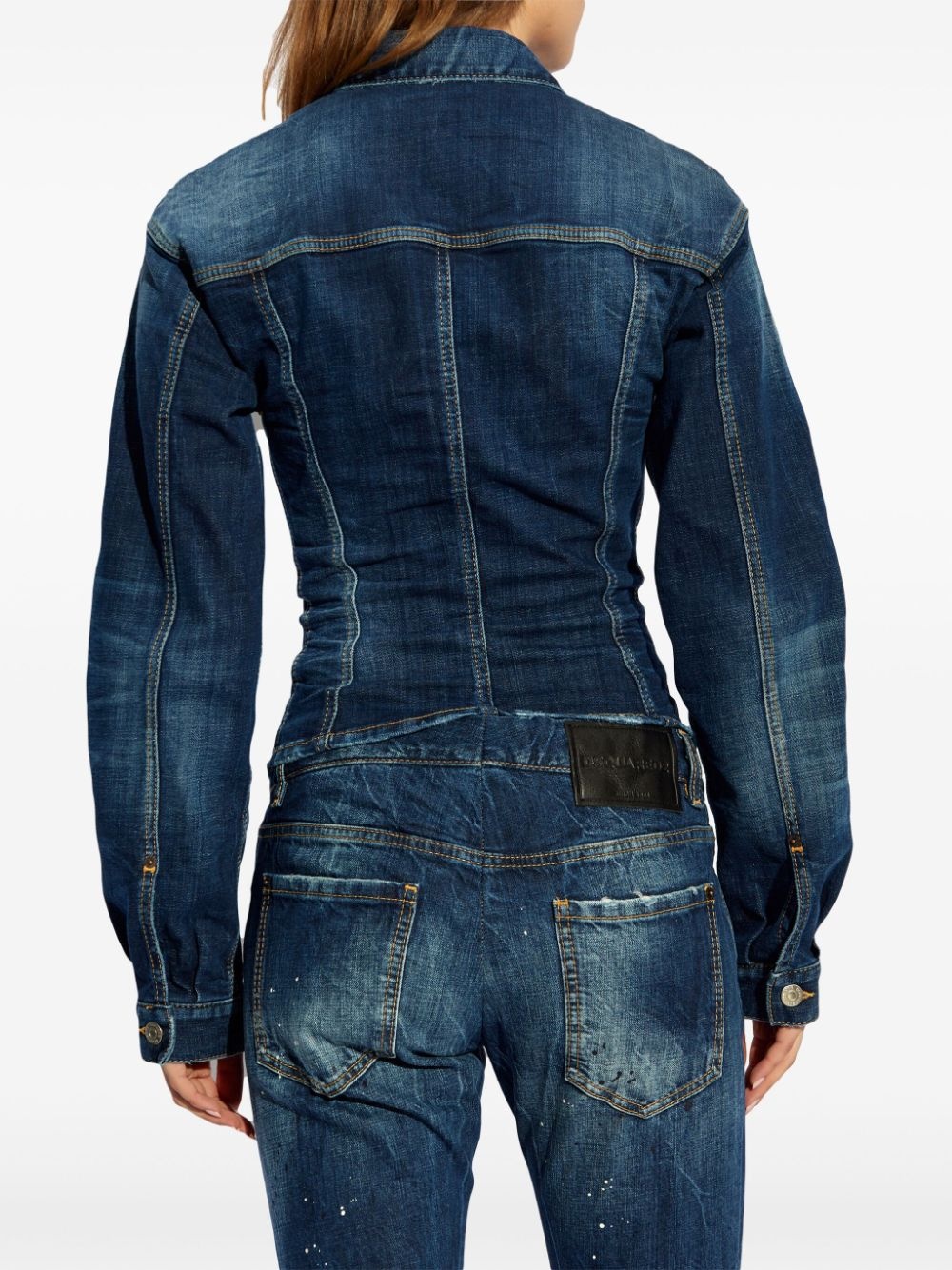 buttoned denim jacket - 4