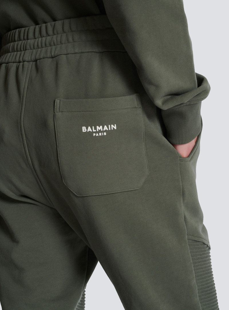 Flocked Balmain Paris joggers 6